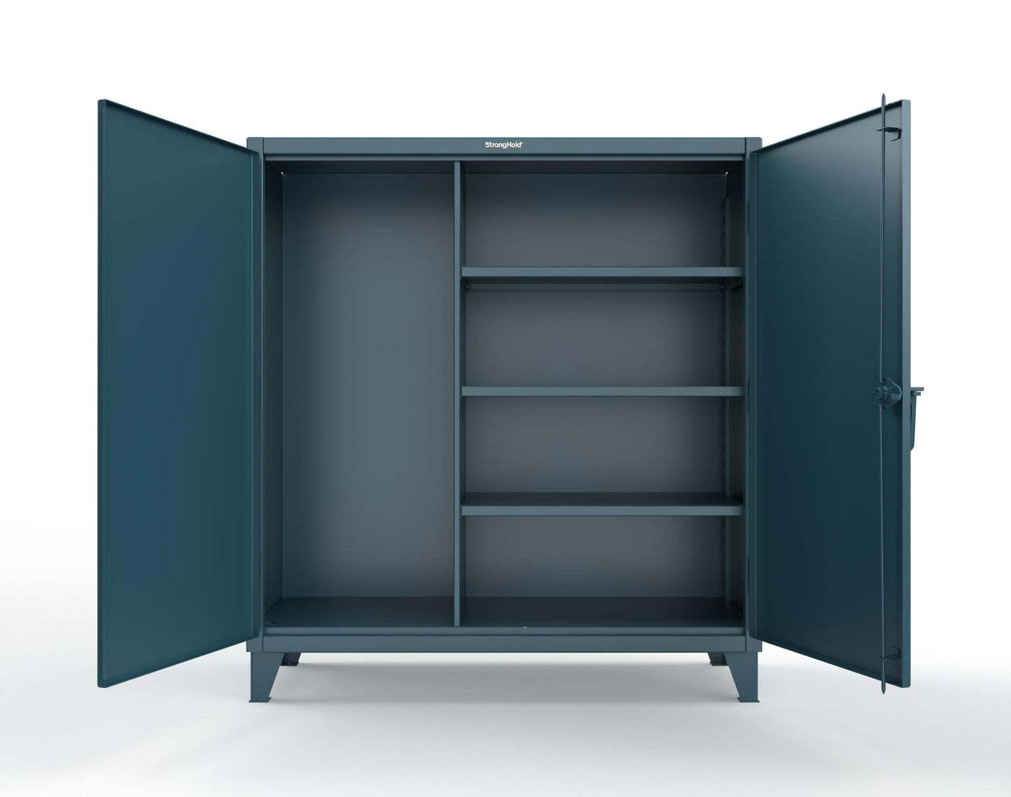 Extreme Duty 12 GA Janitorial Cabinet with 3 Shelves - 60 In. W x 24 In. D x 66 In. H - 55-BC-243-5001