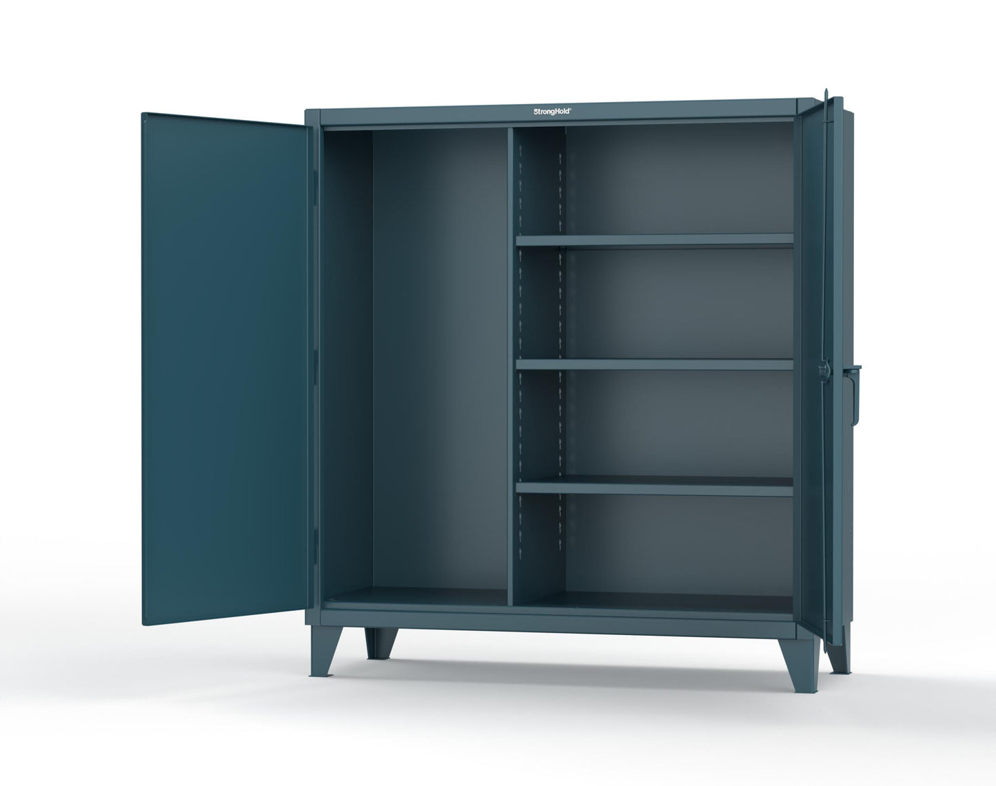 Extreme Duty 12 GA Janitorial Cabinet with 3 Shelves - 60 In. W x 24 In. D x 66 In. H - 55-BC-243-5001