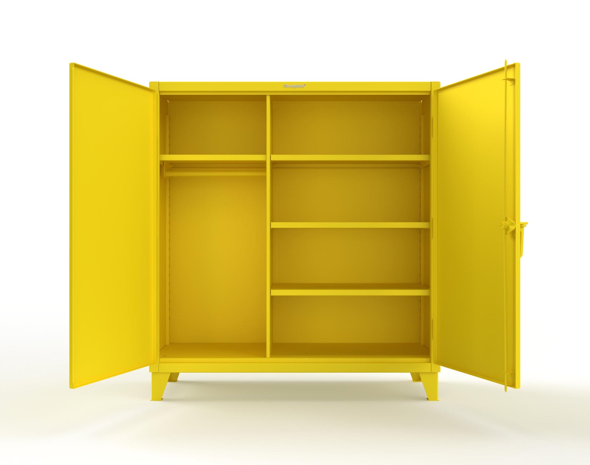 Extreme Duty 12 GA Uniform Cabinet with 4 Shelves - 60 In. W x 24 In. D x 66 In. H - 55-W-244-1021