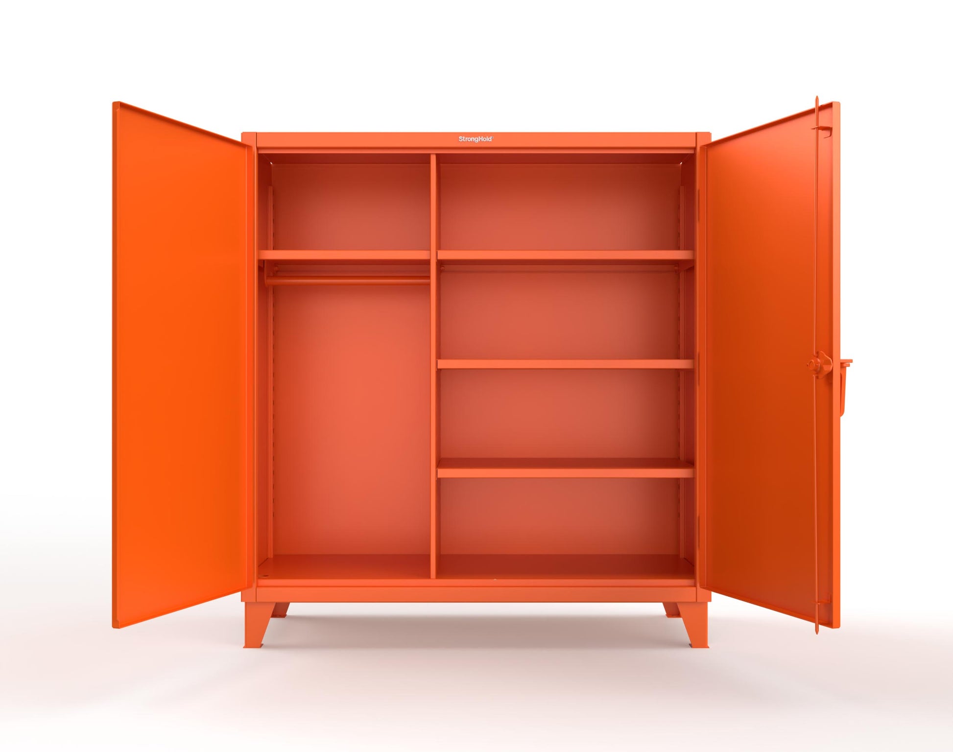Extreme Duty 12 GA Uniform Cabinet with 4 Shelves - 60 In. W x 24 In. D x 66 In. H - 55-W-244-2009