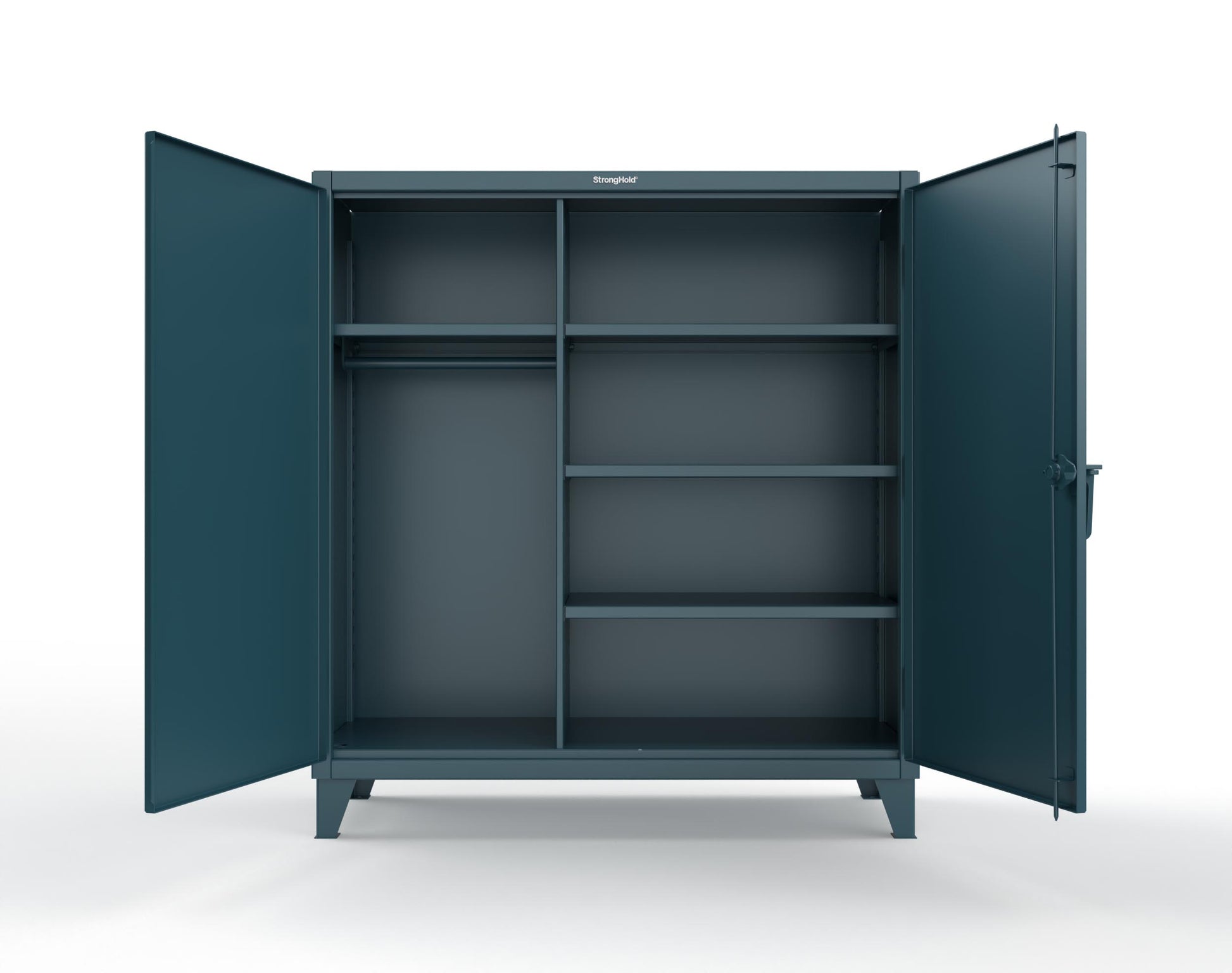 Extreme Duty 12 GA Uniform Cabinet with 4 Shelves - 60 In. W x 24 In. D x 66 In. H - 55-W-244-5001