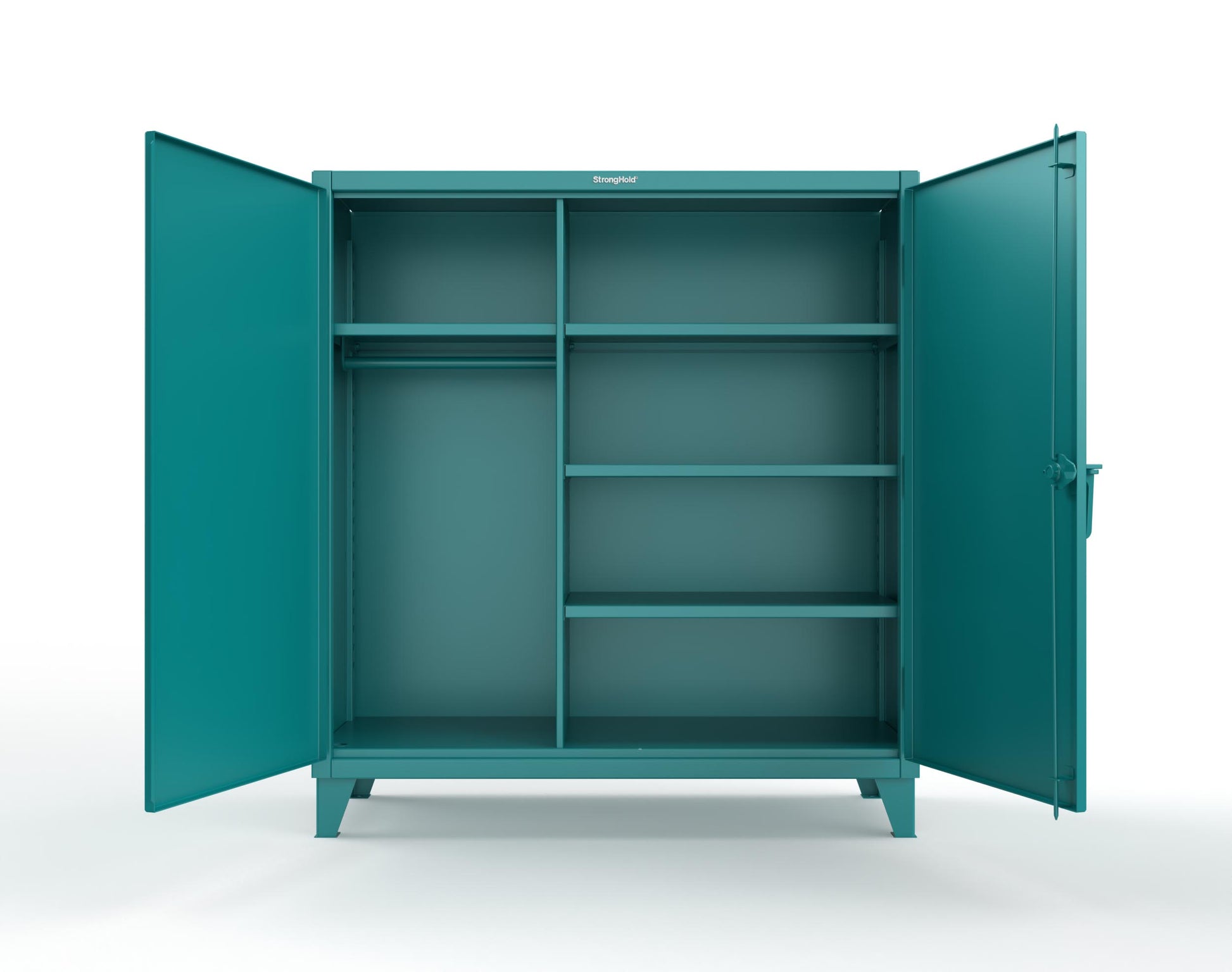 Extreme Duty 12 GA Uniform Cabinet with 4 Shelves - 60 In. W x 24 In. D x 66 In. H - 55-W-244-5021