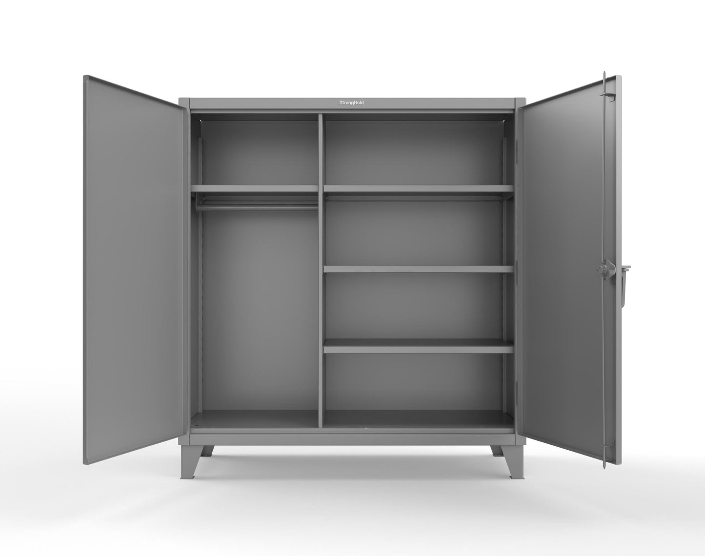 Extreme Duty 12 GA Uniform Cabinet with 4 Shelves - 60 In. W x 24 In. D x 66 In. H - 55-W-244-7037