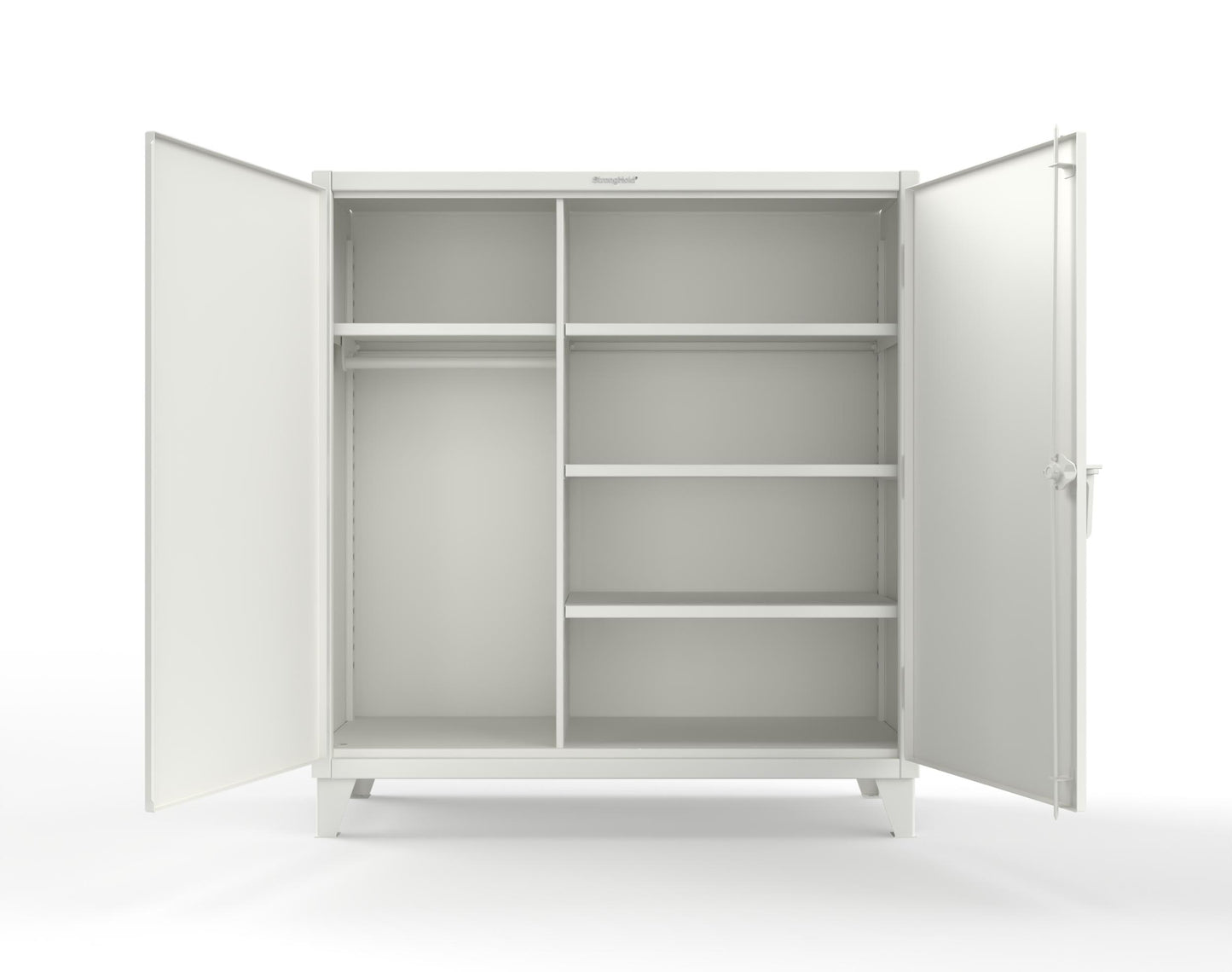 Extreme Duty 12 GA Uniform Cabinet with 4 Shelves - 60 In. W x 24 In. D x 66 In. H - 55-W-244-9003