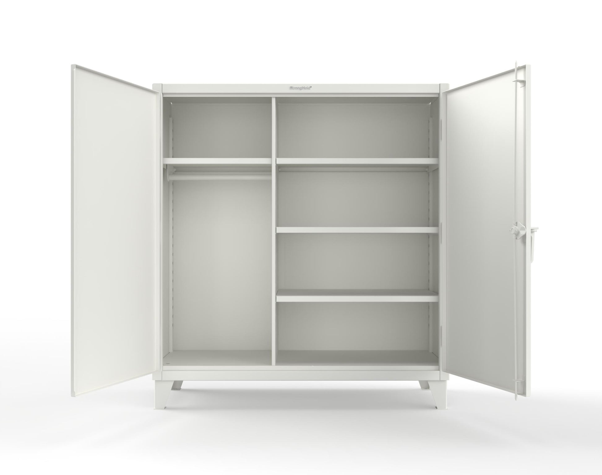 Extreme Duty 12 GA Uniform Cabinet with 4 Shelves - 60 In. W x 24 In. D x 66 In. H - 55-W-244-9003