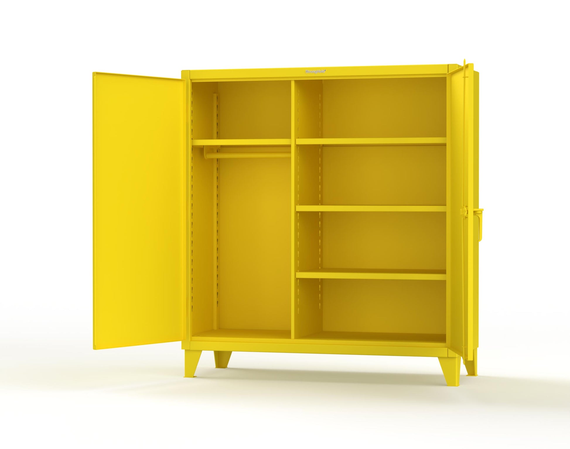 Extreme Duty 12 GA Uniform Cabinet with 4 Shelves - 60 In. W x 24 In. D x 66 In. H - 55-W-244-1021
