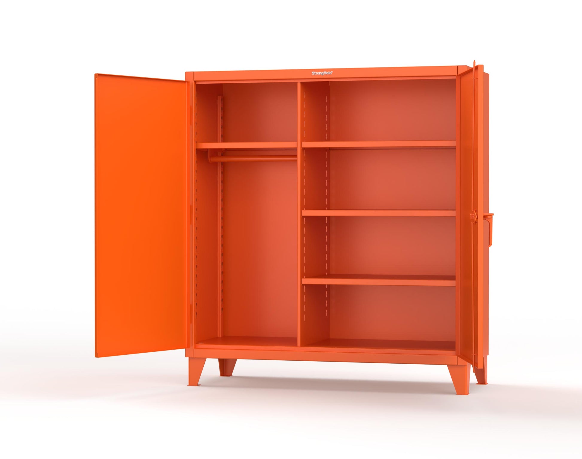 Extreme Duty 12 GA Uniform Cabinet with 4 Shelves - 60 In. W x 24 In. D x 66 In. H - 55-W-244-2009
