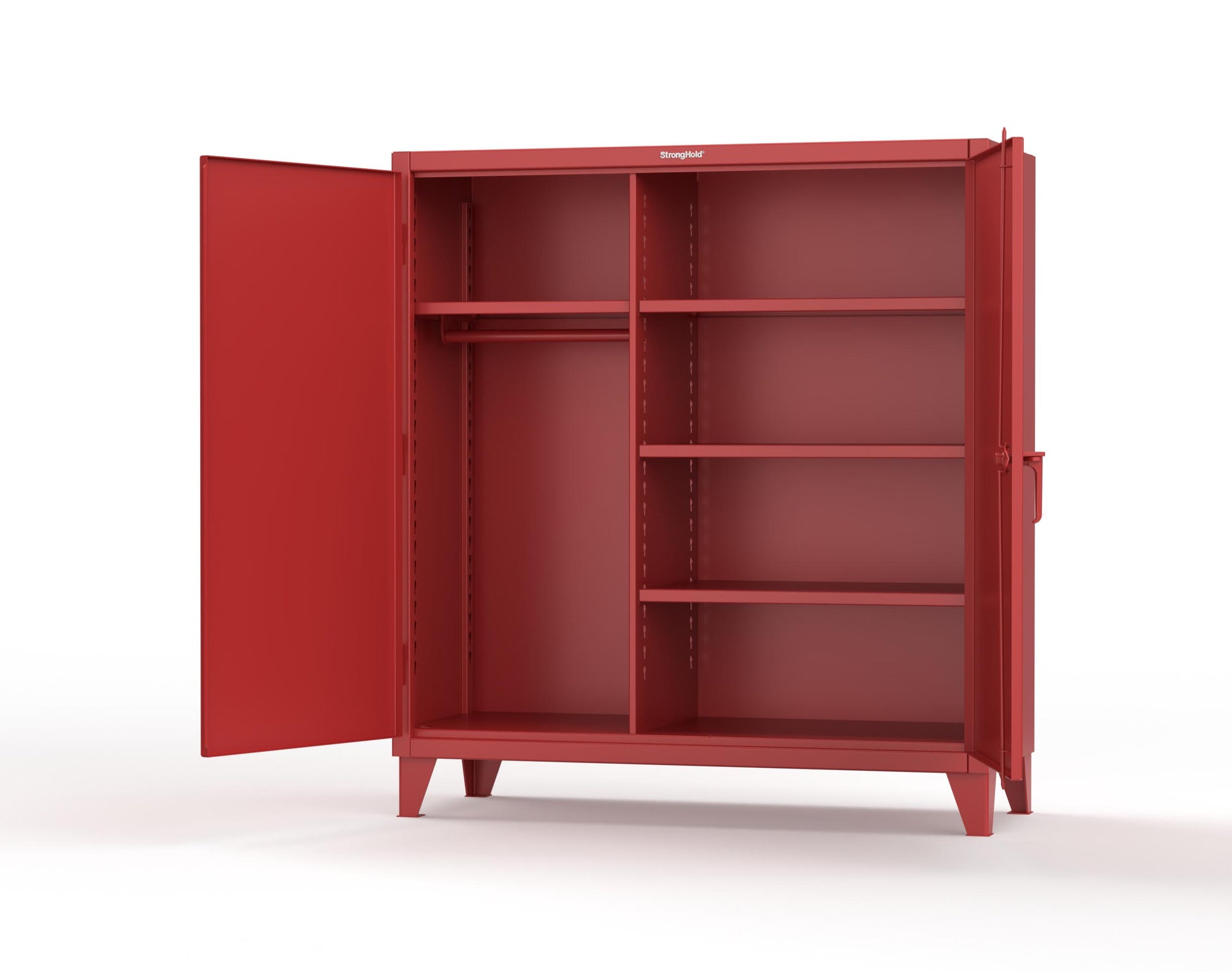 Extreme Duty 12 GA Uniform Cabinet with 4 Shelves - 60 In. W x 24 In. D x 66 In. H - 55-W-244-3001