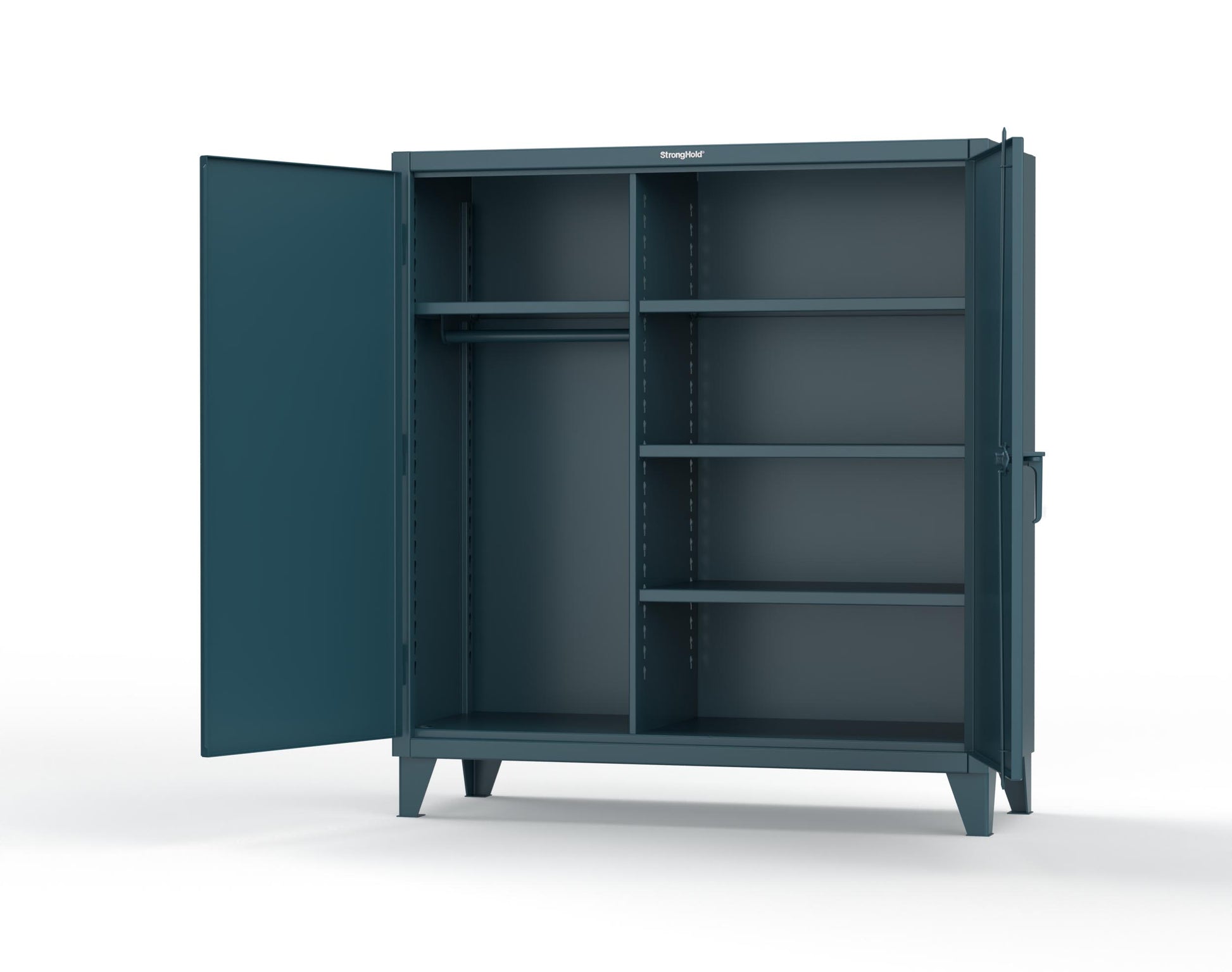 Extreme Duty 12 GA Uniform Cabinet with 4 Shelves - 60 In. W x 24 In. D x 66 In. H - 55-W-244-5001