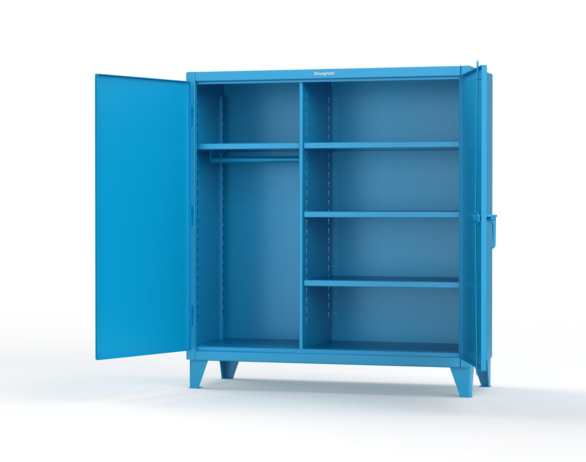 Extreme Duty 12 GA Uniform Cabinet with 4 Shelves - 60 In. W x 24 In. D x 66 In. H - 55-W-244-5012