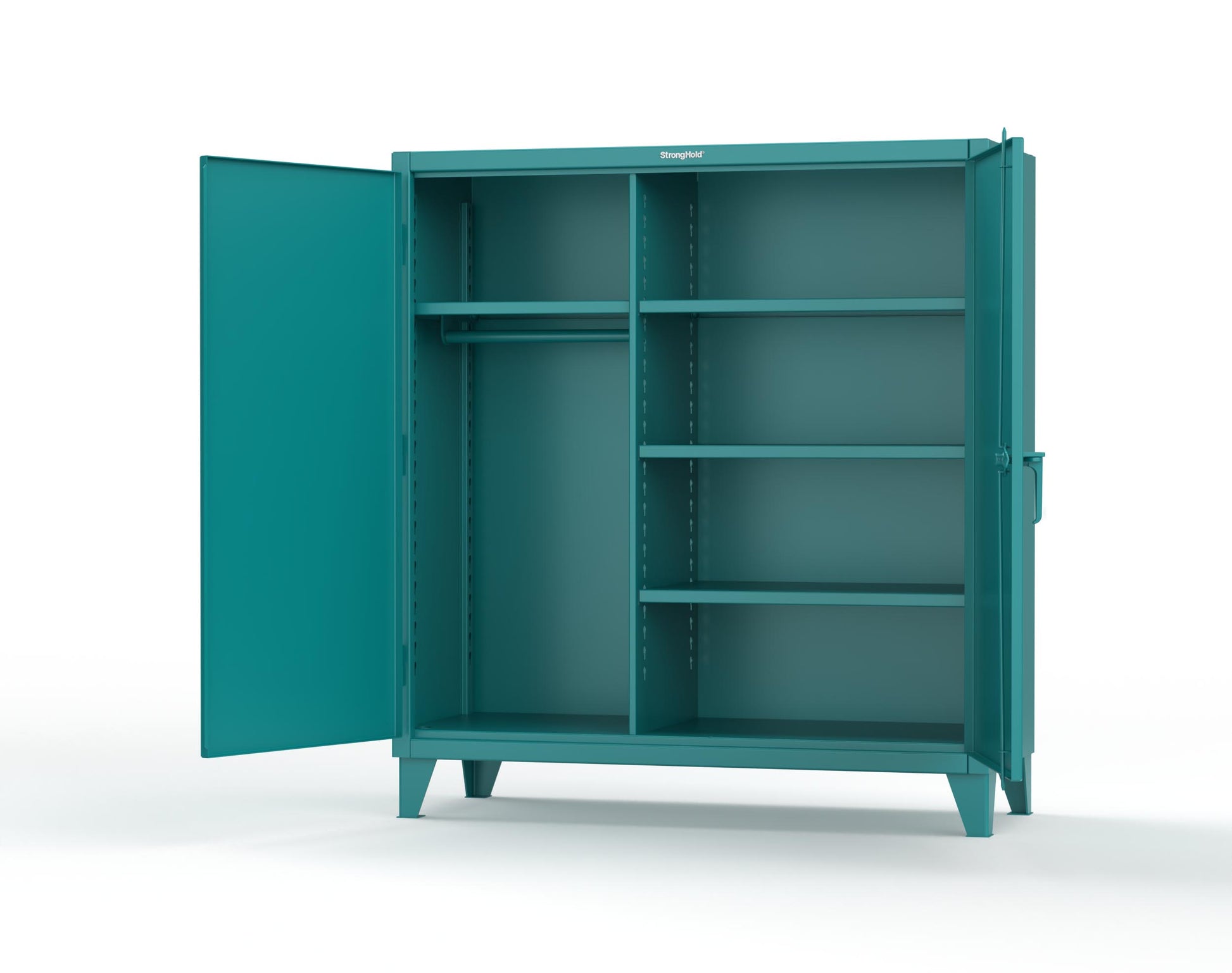 Extreme Duty 12 GA Uniform Cabinet with 4 Shelves - 60 In. W x 24 In. D x 66 In. H - 55-W-244-5021