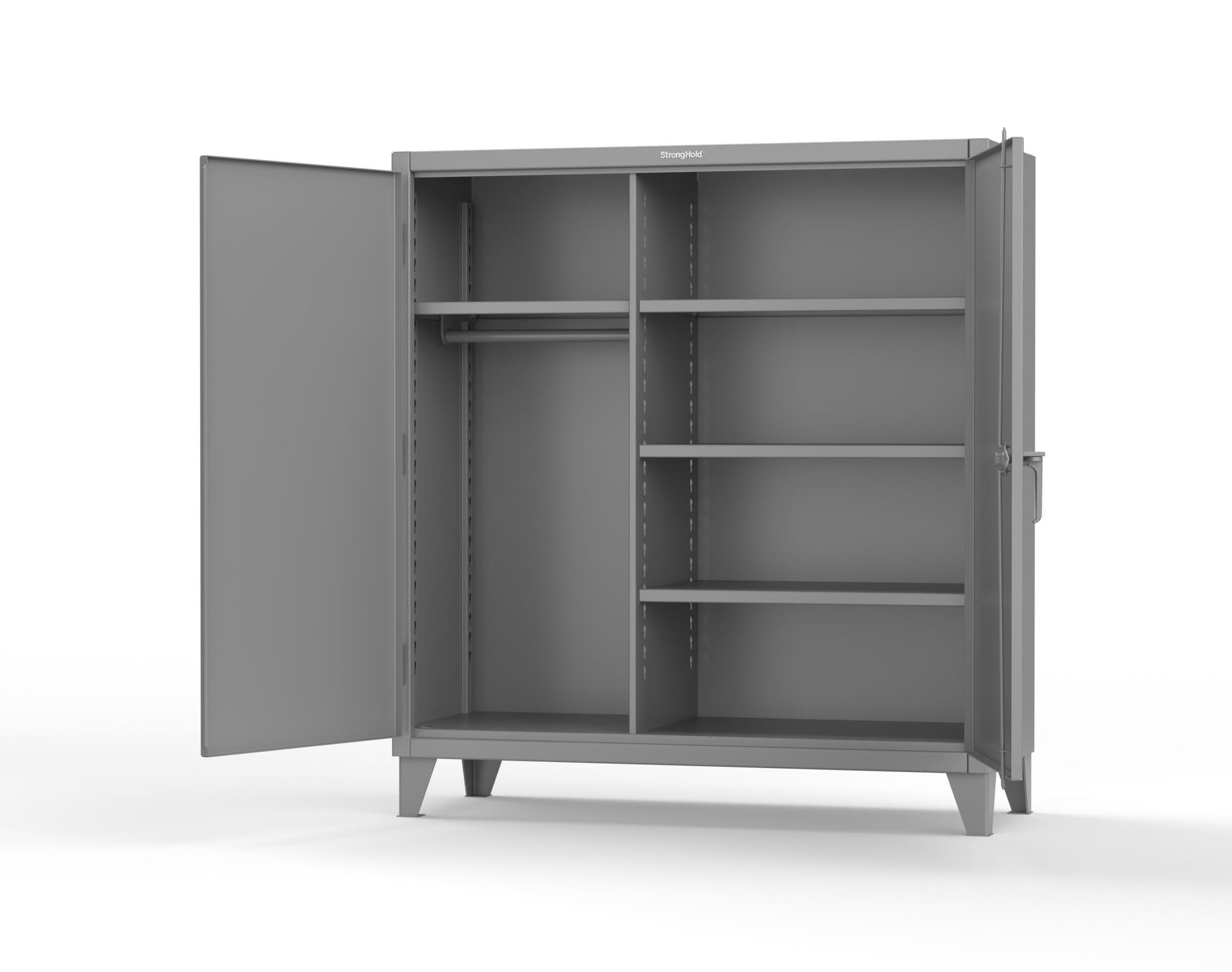 Extreme Duty 12 GA Uniform Cabinet with 4 Shelves - 60 In. W x 24 In. D x 66 In. H - 55-W-244-7037