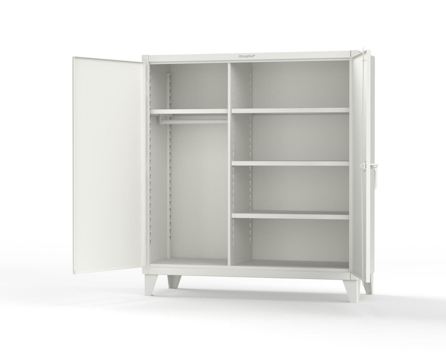 Extreme Duty 12 GA Uniform Cabinet with 4 Shelves - 60 In. W x 24 In. D x 66 In. H - 55-W-244-9003