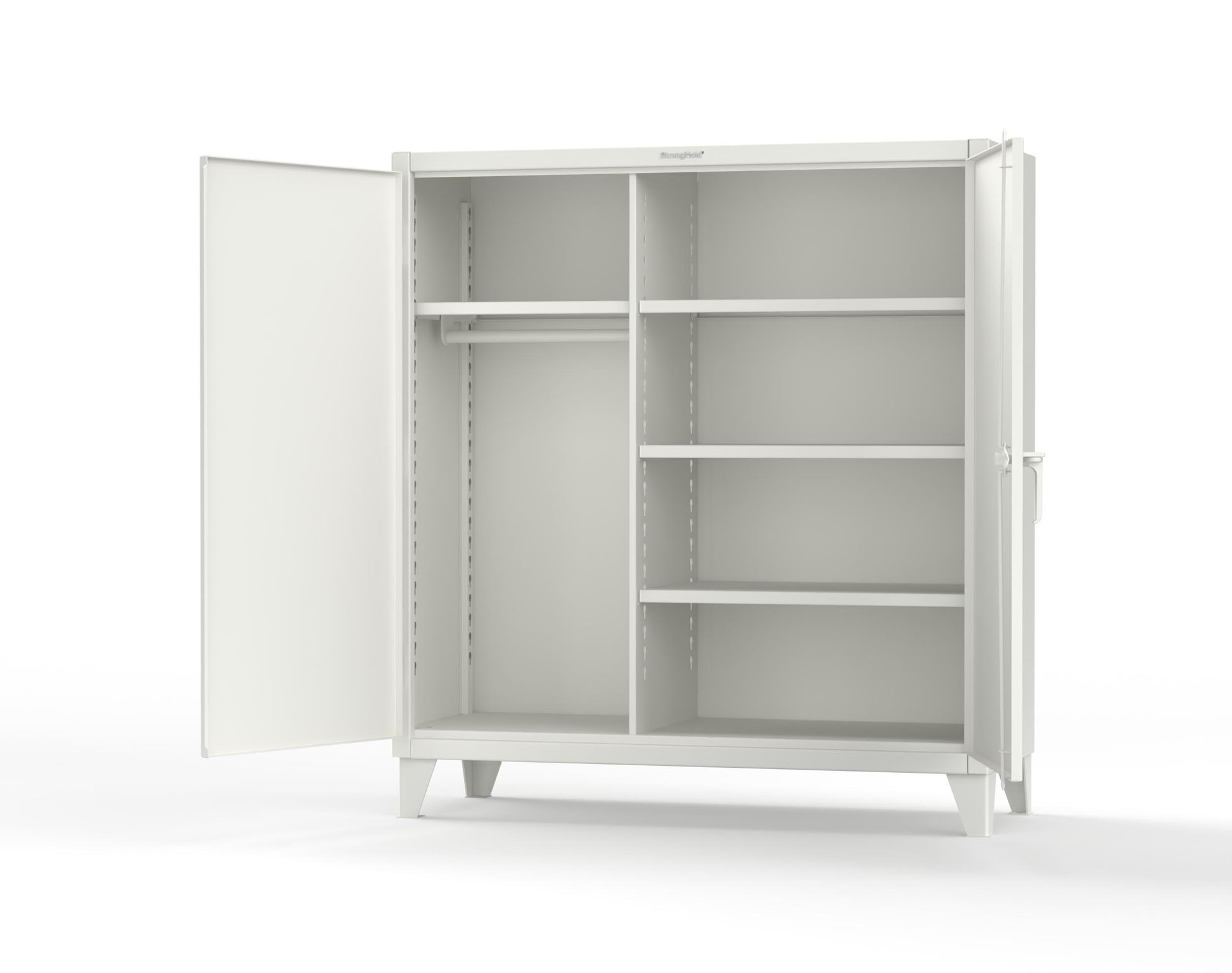 Extreme Duty 12 GA Uniform Cabinet with 4 Shelves - 60 In. W x 24 In. D x 66 In. H - 55-W-244-9003