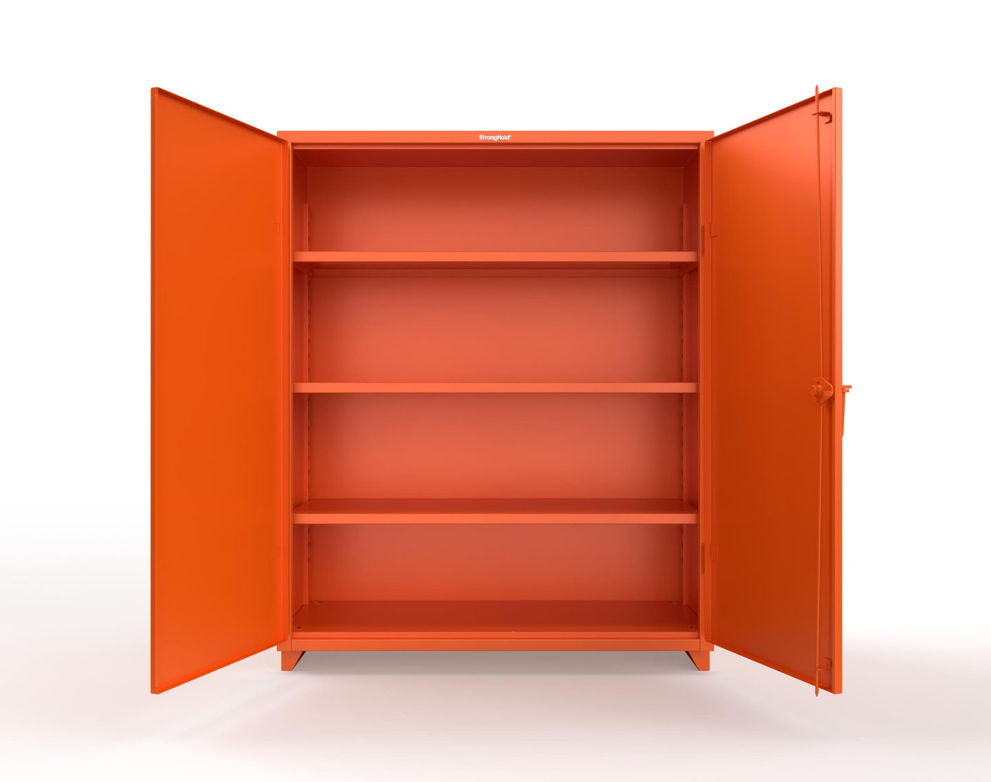 Extra Heavy Duty 14 GA Cabinet with 3 Shelves – 60 In. W x 24 In. D x 75 In. H - 56-243-L-2009