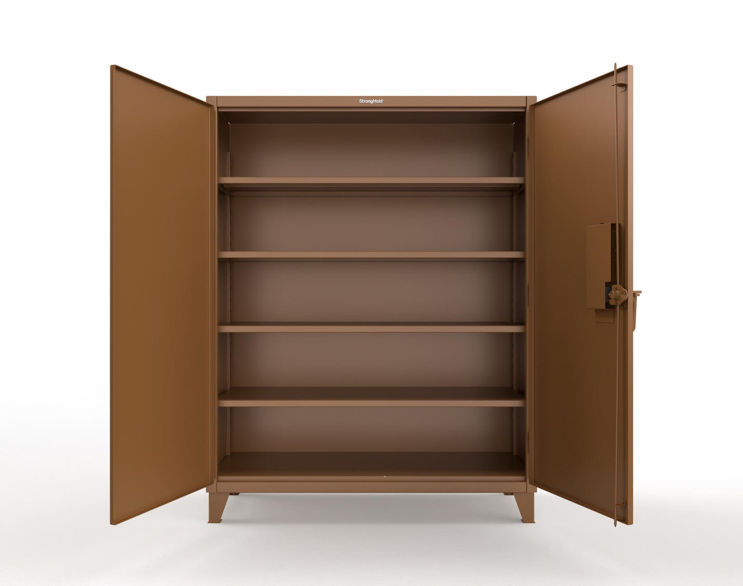 Extreme Duty 12 GA Cabinet with 4 Shelves Secured by Electronic Lock & Card Reader (HID) - 60 In. W x 24 In. D x 78 In. H - 56-244-PX-8008