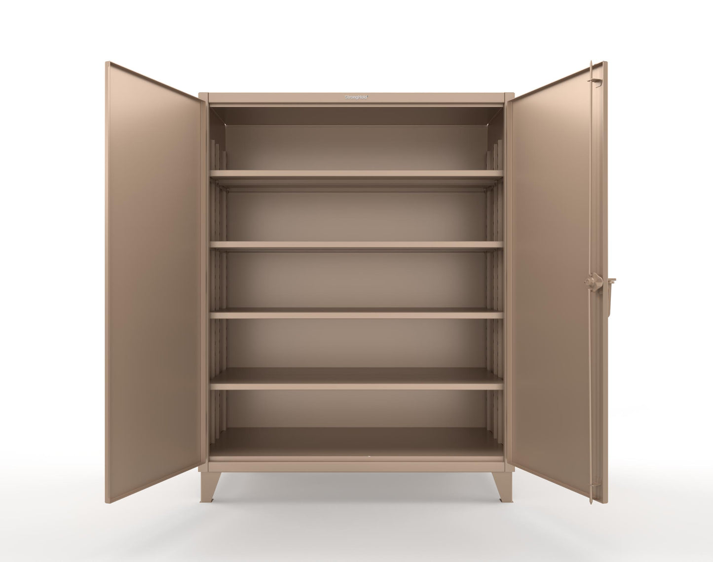Extreme Duty 12 GA Cabinet with 4 Deep Shelves - 60 In. W x 30 In. D x 78 In. H - 56-304-1019