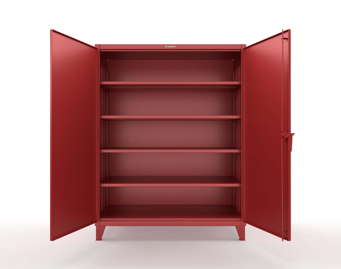 Extreme Duty 12 GA Cabinet with 4 Deep Shelves - 60 In. W x 30 In. D x 78 In. H - 56-304-3001