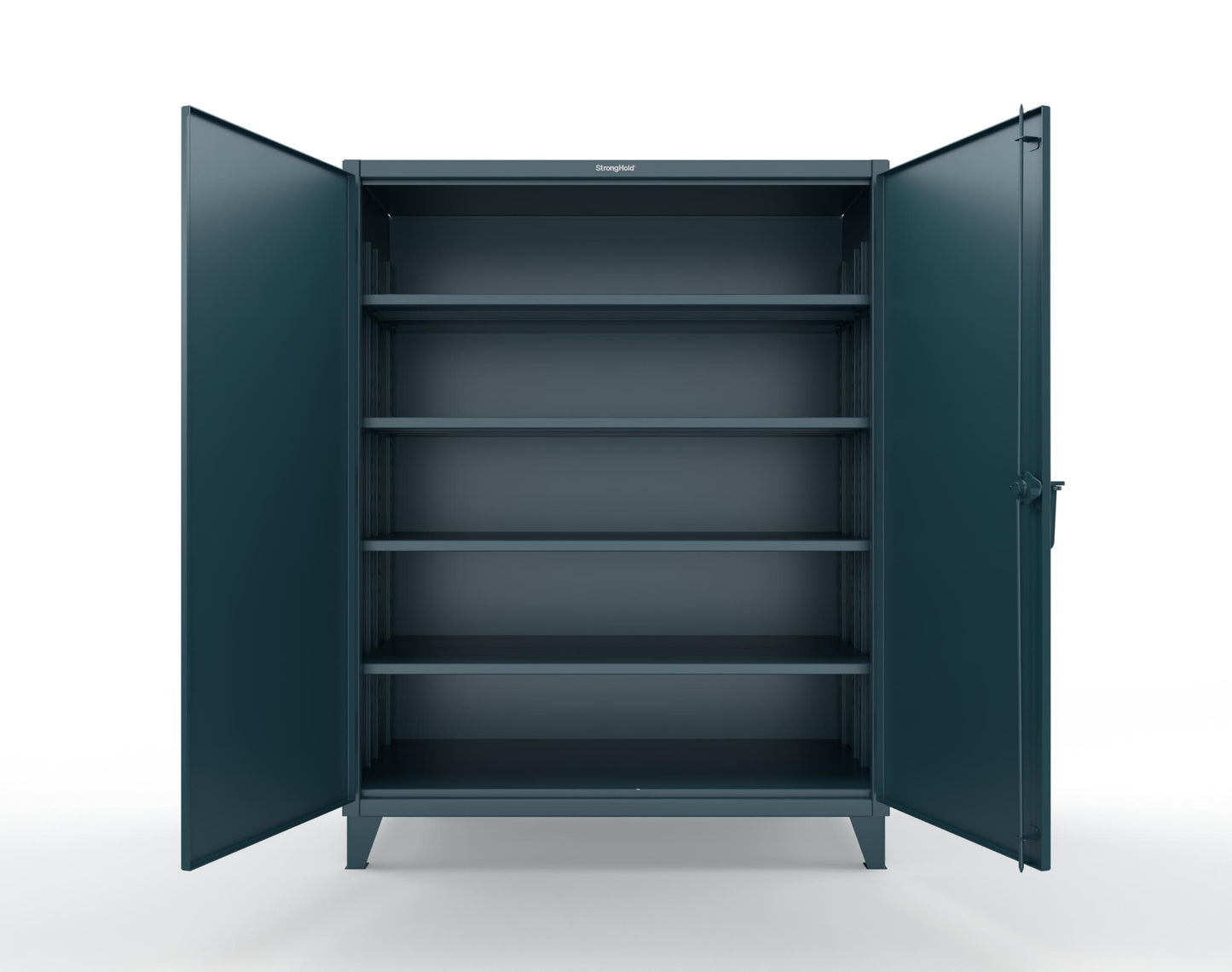 Extreme Duty 12 GA Cabinet with 4 Deep Shelves - 60 In. W x 30 In. D x 78 In. H - 56-304-5001