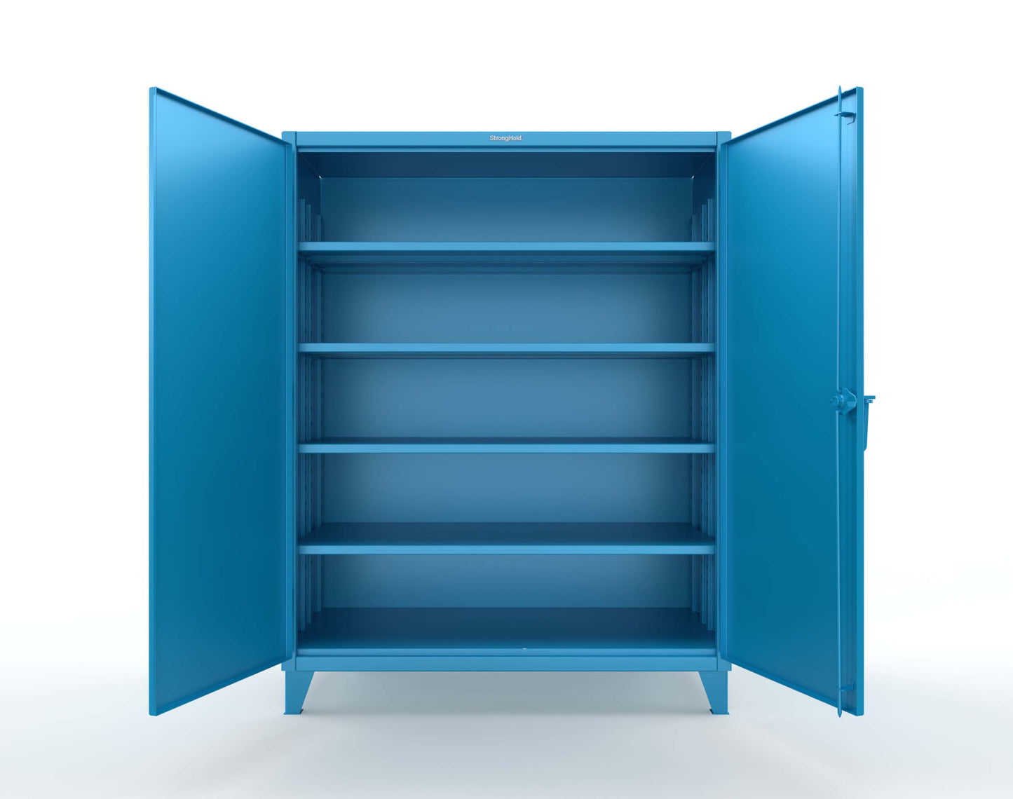 Extreme Duty 12 GA Cabinet with 4 Deep Shelves - 60 In. W x 30 In. D x 78 In. H - 56-304-5012