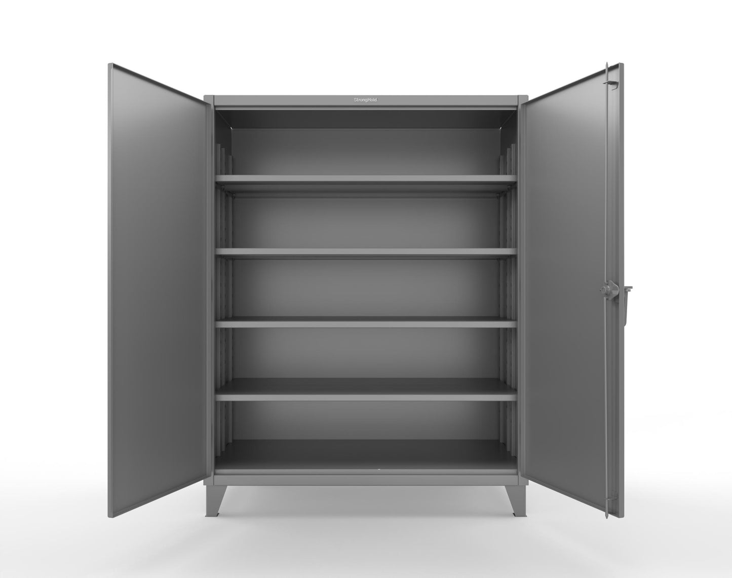 Extreme Duty 12 GA Cabinet with 4 Deep Shelves - 60 In. W x 30 In. D x 78 In. H - 56-304-7037