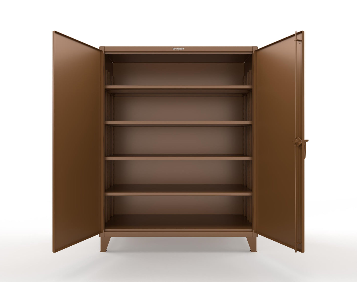 Extreme Duty 12 GA Cabinet with 4 Deep Shelves - 60 In. W x 30 In. D x 78 In. H - 56-304-8008