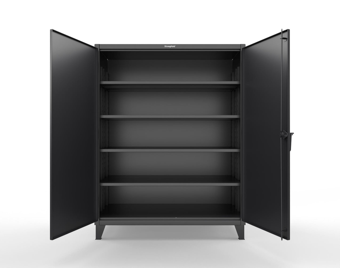 Extreme Duty 12 GA Cabinet with 4 Deep Shelves - 60 In. W x 30 In. D x 78 In. H - 56-304-9005