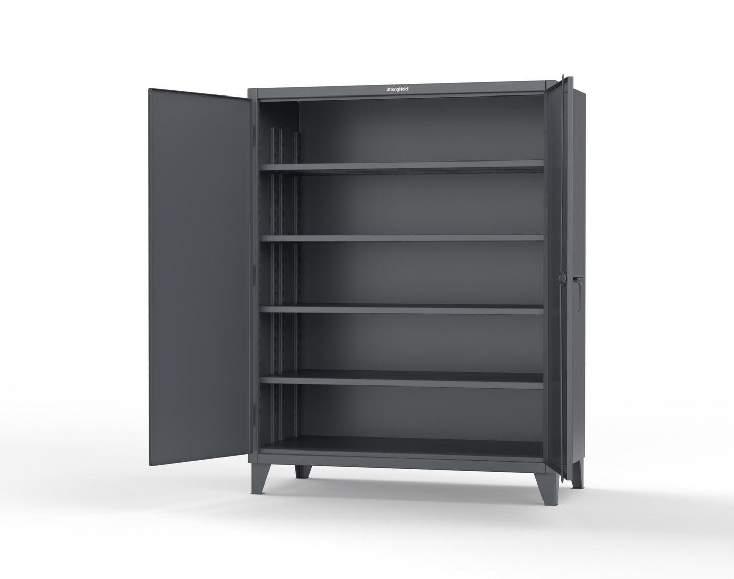 Extreme Duty 12 GA Cabinet with 4 Deep Shelves - 60 In. W x 30 In. D x 78 In. H - 56-304-7024