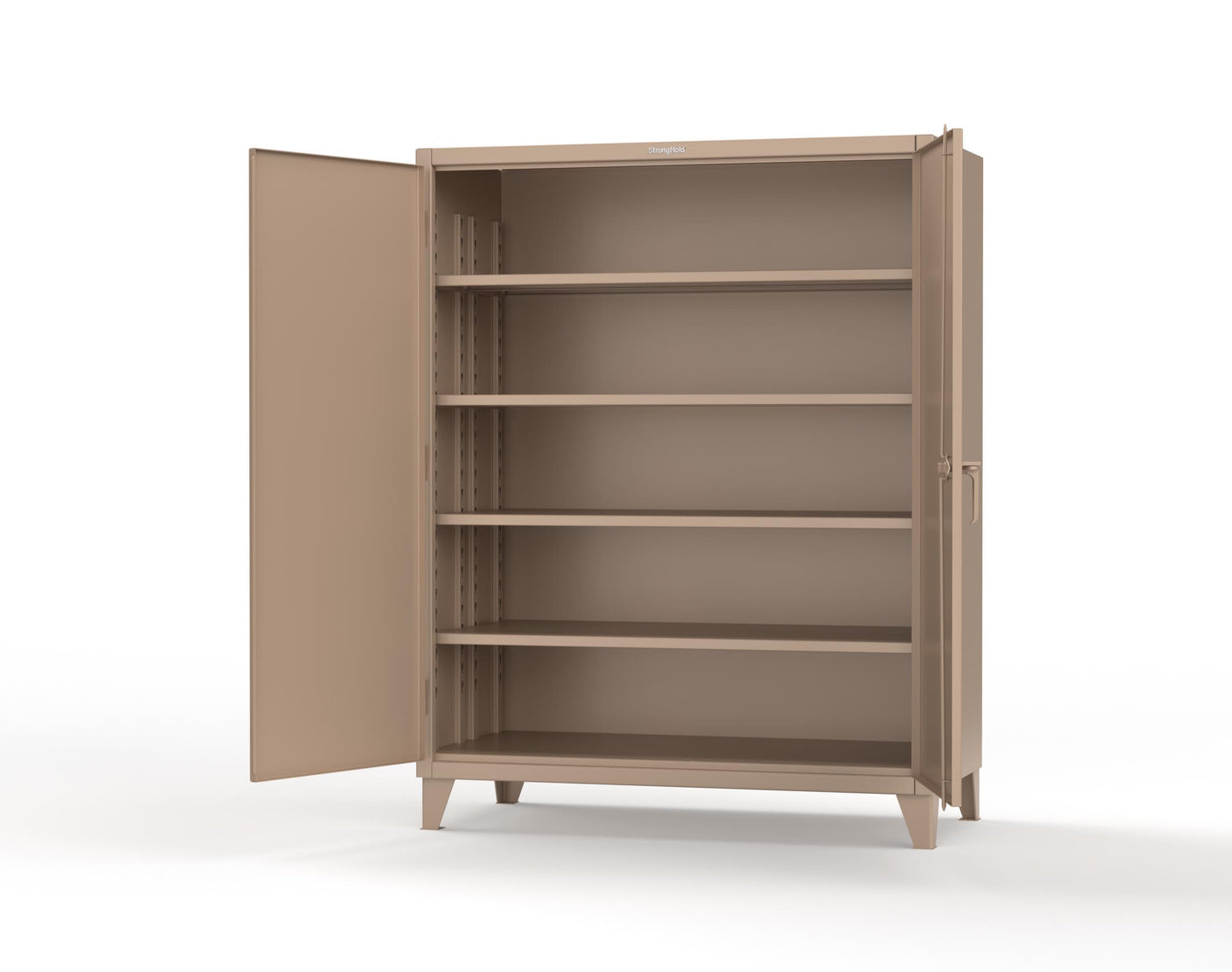 Extreme Duty 12 GA Cabinet with 4 Deep Shelves - 60 In. W x 30 In. D x 78 In. H - 56-304-1019