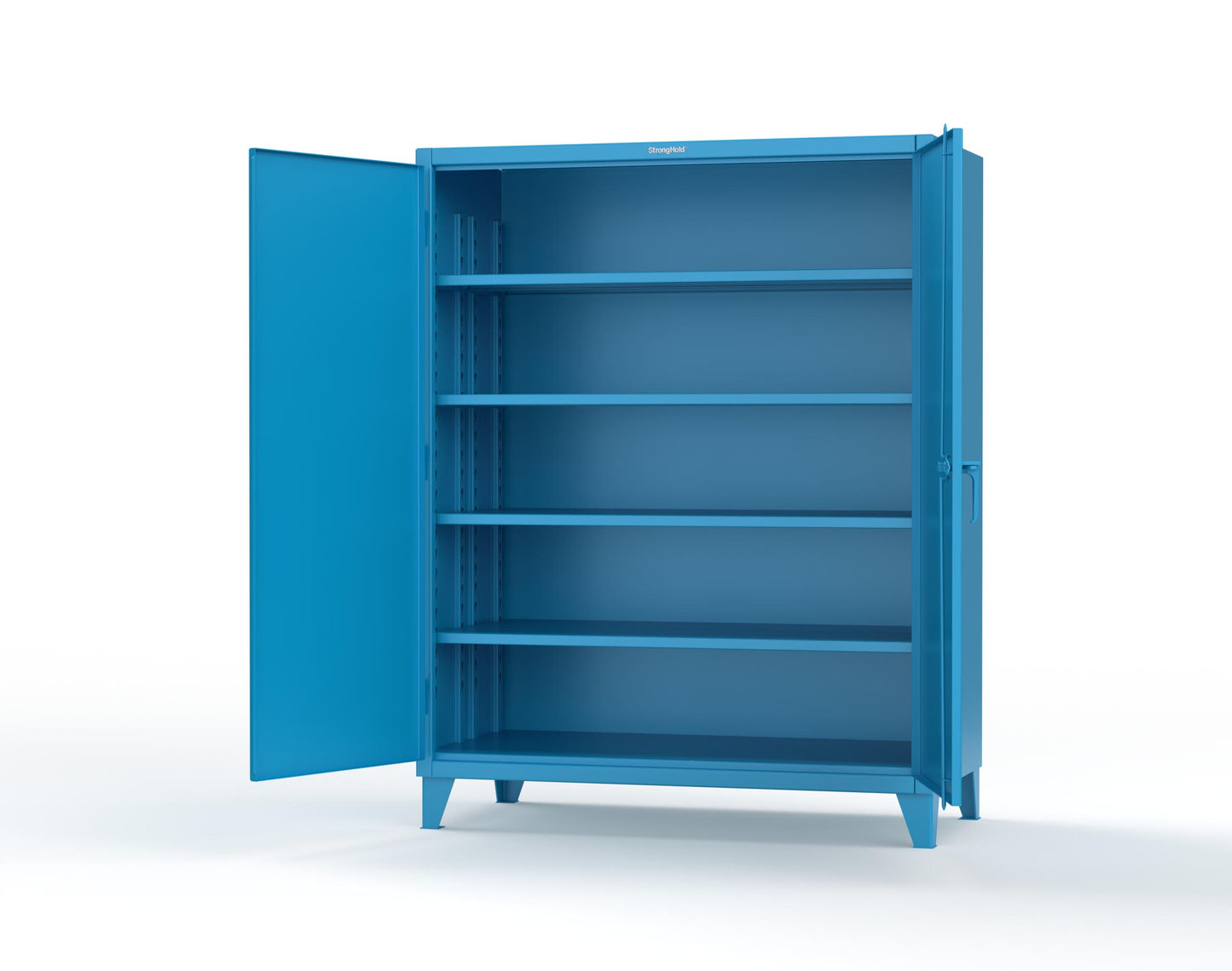 Extreme Duty 12 GA Cabinet with 4 Deep Shelves - 60 In. W x 30 In. D x 78 In. H - 56-304-5012