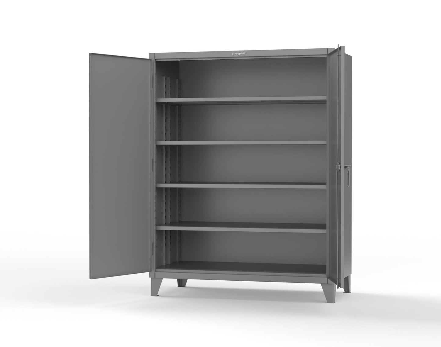 Extreme Duty 12 GA Cabinet with 4 Deep Shelves - 60 In. W x 30 In. D x 78 In. H - 56-304-7037