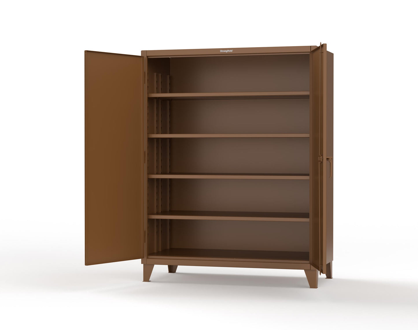 Extreme Duty 12 GA Cabinet with 4 Deep Shelves - 60 In. W x 30 In. D x 78 In. H - 56-304-8008