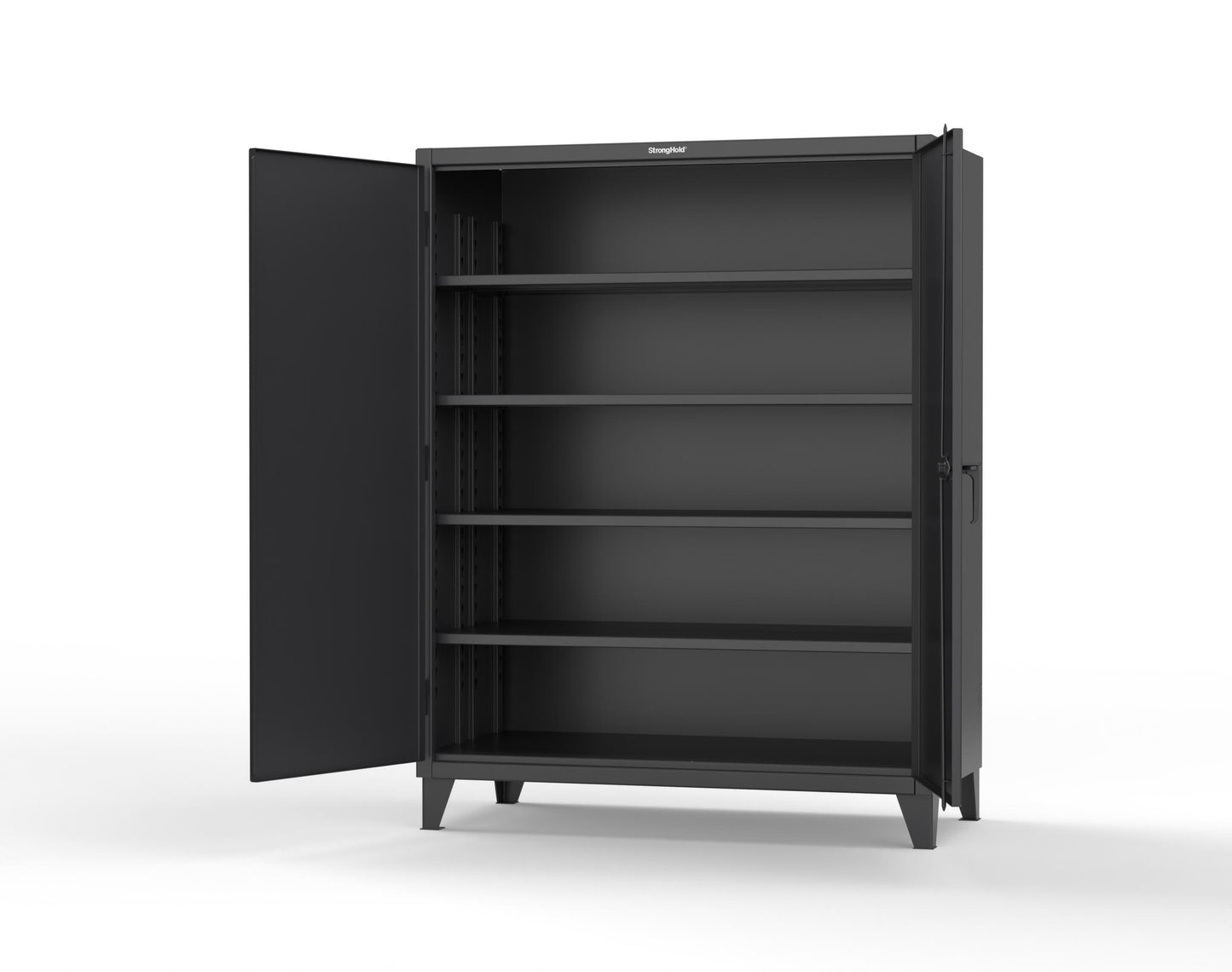 Extreme Duty 12 GA Cabinet with 4 Deep Shelves - 60 In. W x 30 In. D x 78 In. H - 56-304-9005