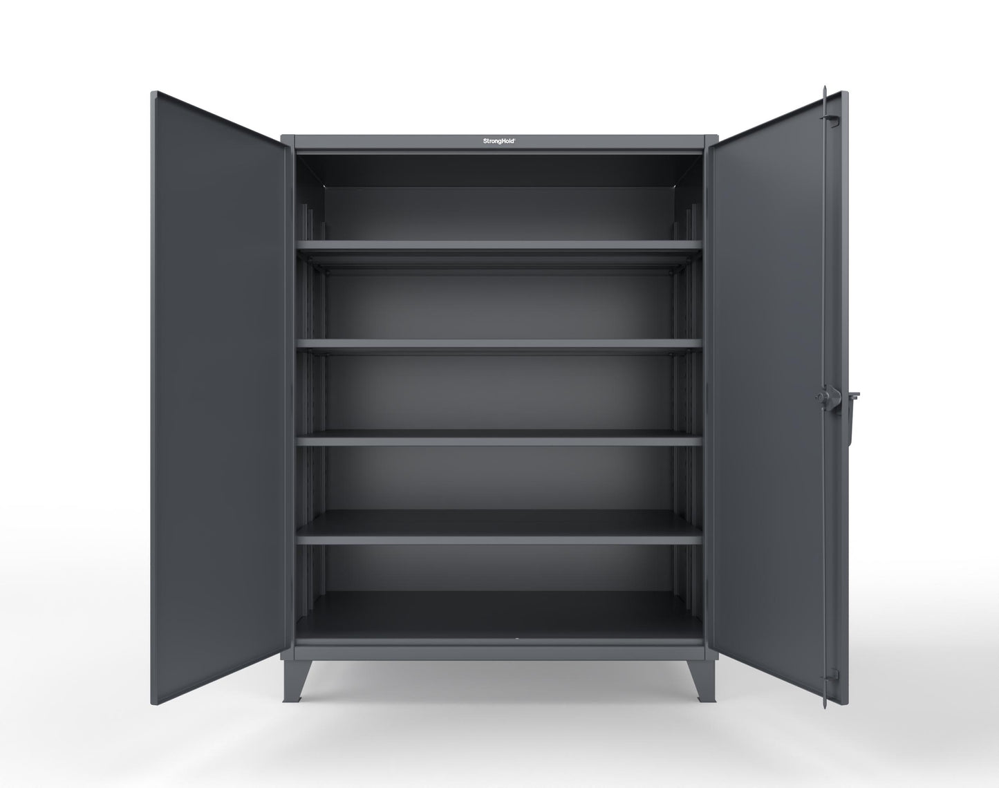 Extreme Duty 12 GA Cabinet with 4 Extra Deep Shelves - 60 In. W x 36 In. D x 78 In. H - 56-364-7024