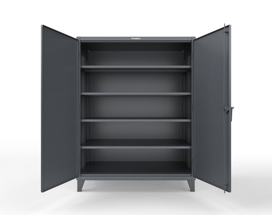 Extreme Duty 12 GA Cabinet with 4 Extra Deep Shelves - 60 In. W x 36 In. D x 78 In. H - 56-364-7024