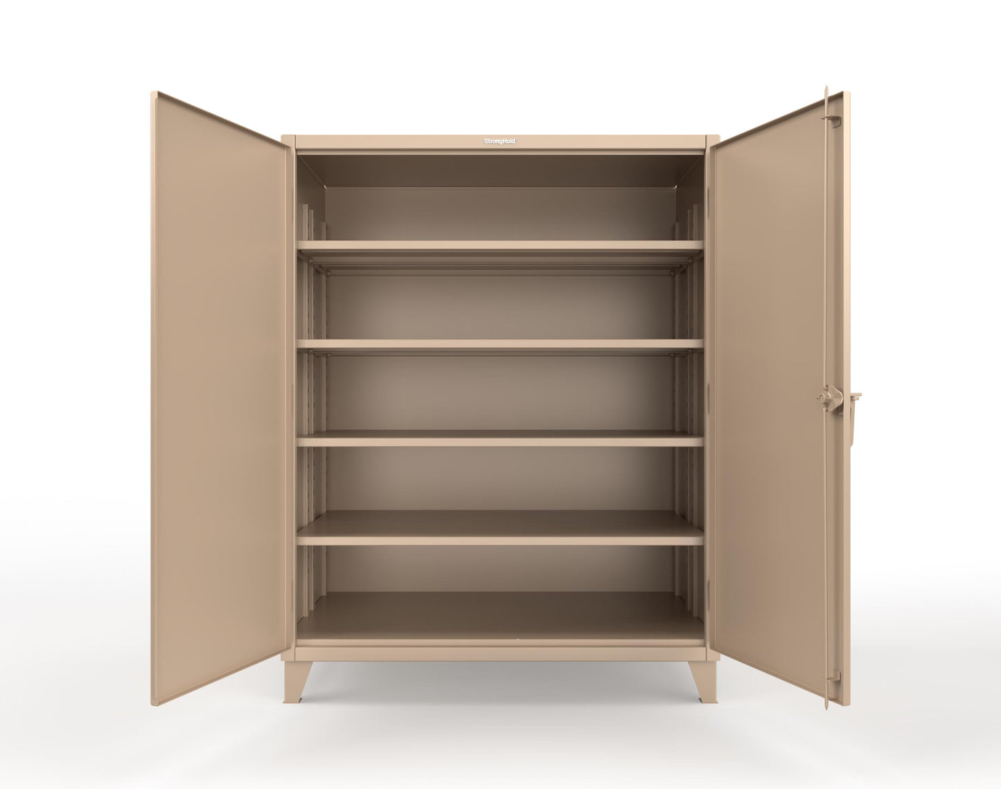 Extreme Duty 12 GA Cabinet with 4 Extra Deep Shelves - 60 In. W x 36 In. D x 78 In. H - 56-364-1019