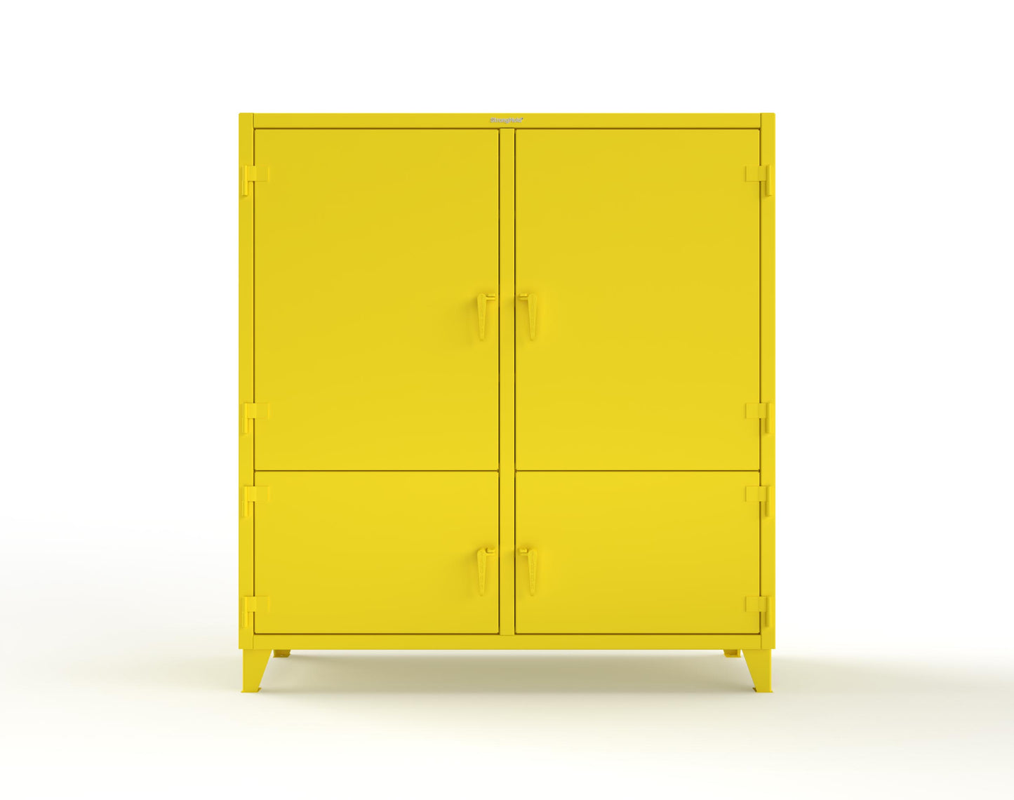 Extreme Duty 12 GA Cabinet with 4 Locking Doors - 60 In. W x 24 In. D x 78 In. H - 56-4D-248-1021