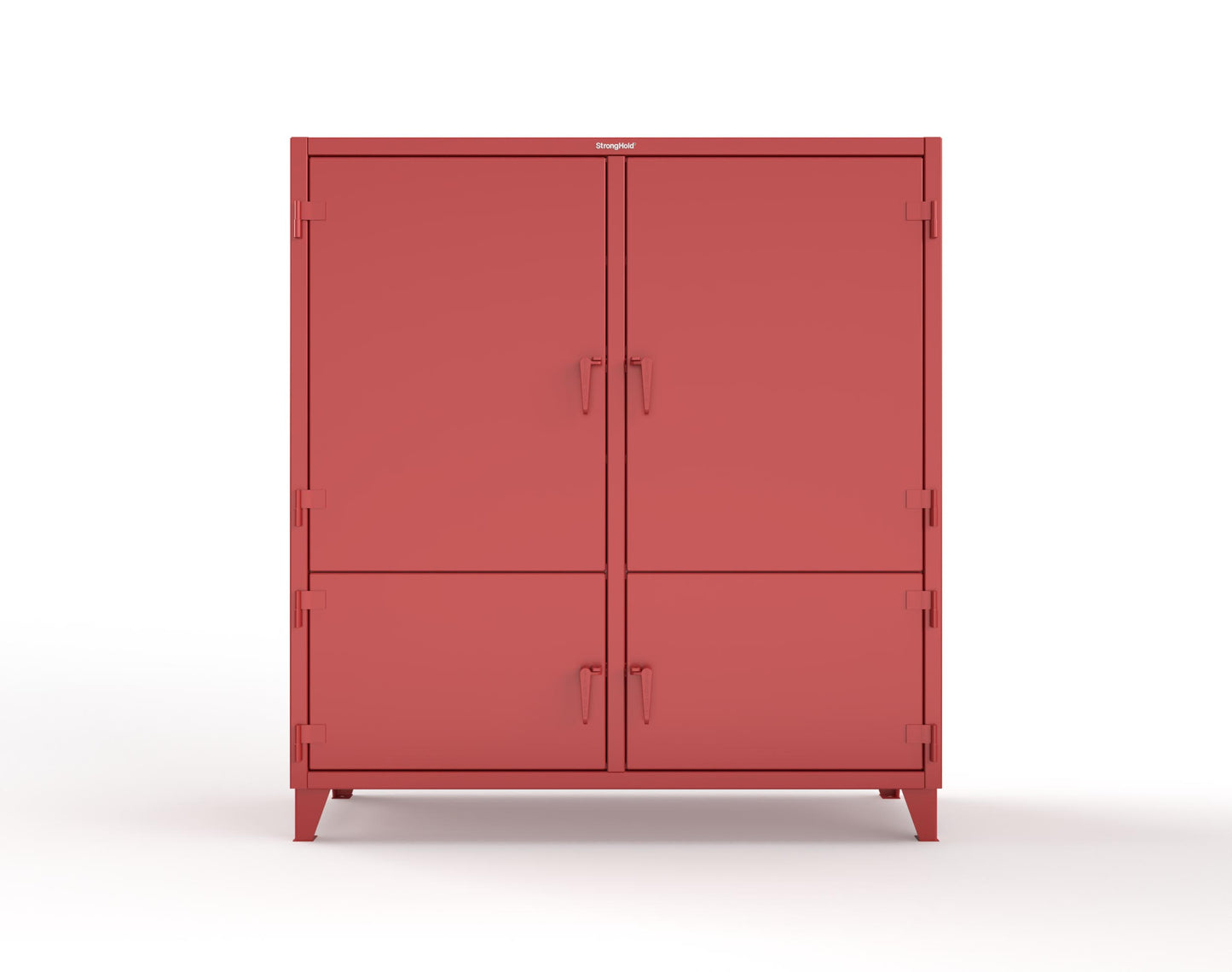 Extreme Duty 12 GA Cabinet with 4 Locking Doors - 60 In. W x 24 In. D x 78 In. H - 56-4D-248-3001