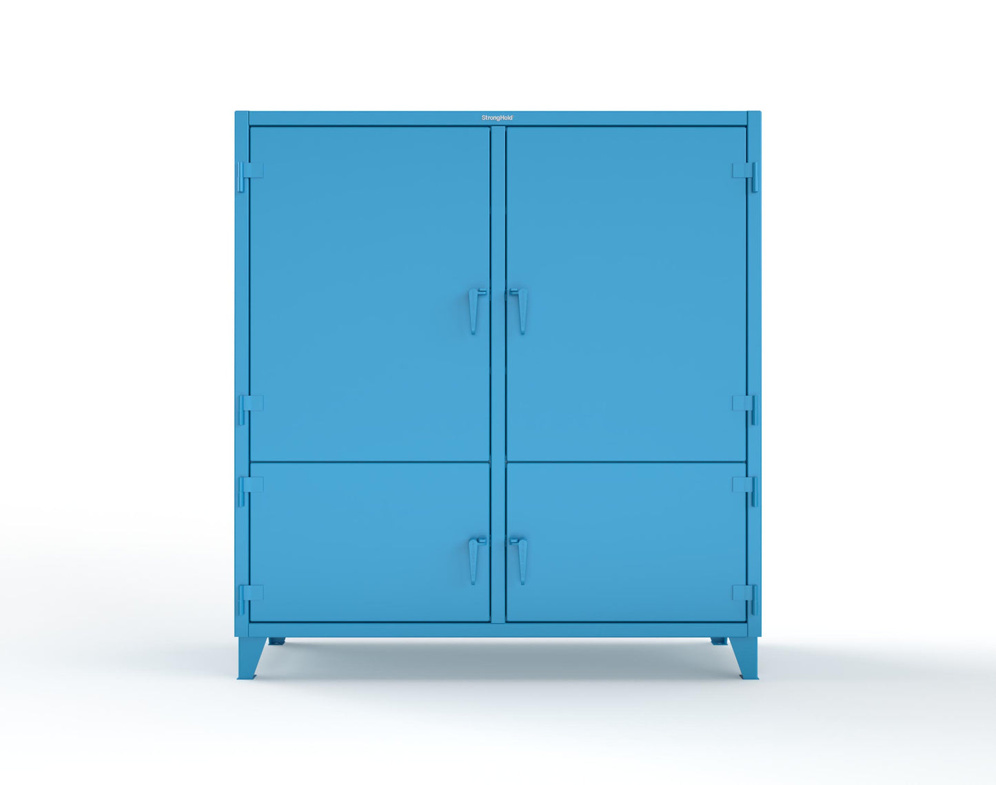 Extreme Duty 12 GA Cabinet with 4 Locking Doors - 60 In. W x 24 In. D x 78 In. H - 56-4D-248-5012