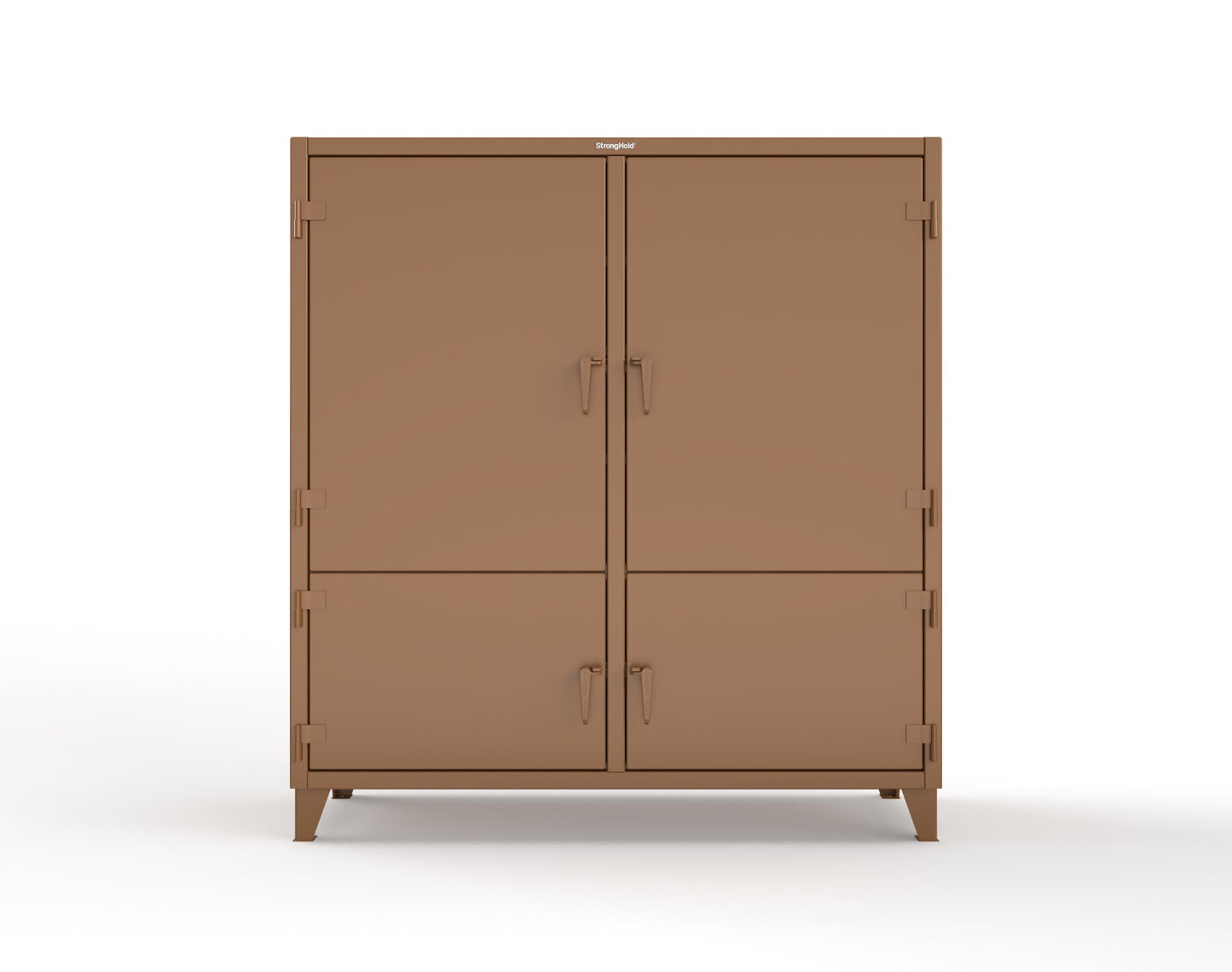 Extreme Duty 12 GA Cabinet with 4 Locking Doors - 60 In. W x 24 In. D x 78 In. H - 56-4D-248-8008
