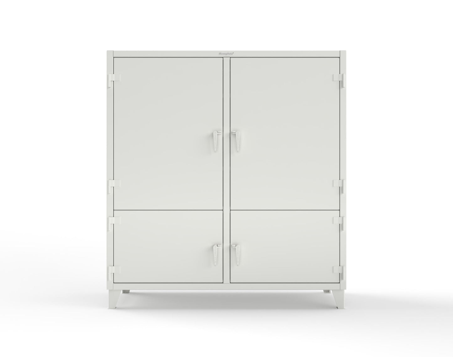 Extreme Duty 12 GA Cabinet with 4 Locking Doors - 60 In. W x 24 In. D x 78 In. H - 56-4D-248-9003