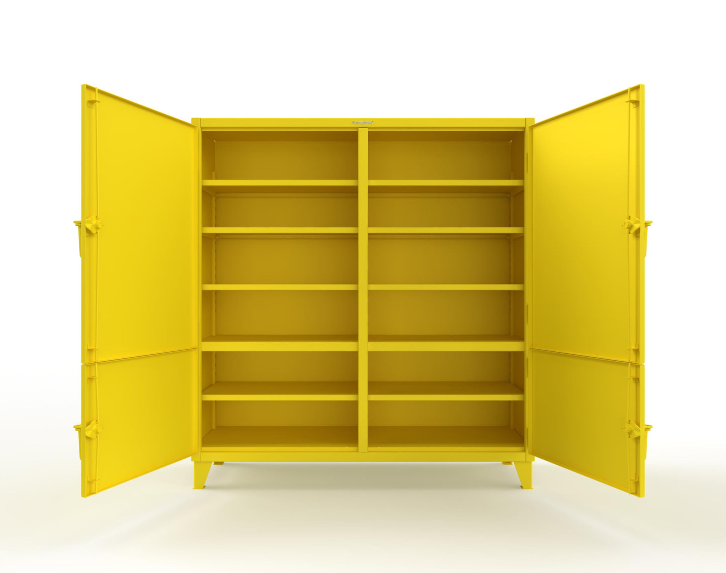 Extreme Duty 12 GA Cabinet with 4 Locking Doors - 60 In. W x 24 In. D x 78 In. H - 56-4D-248-1021