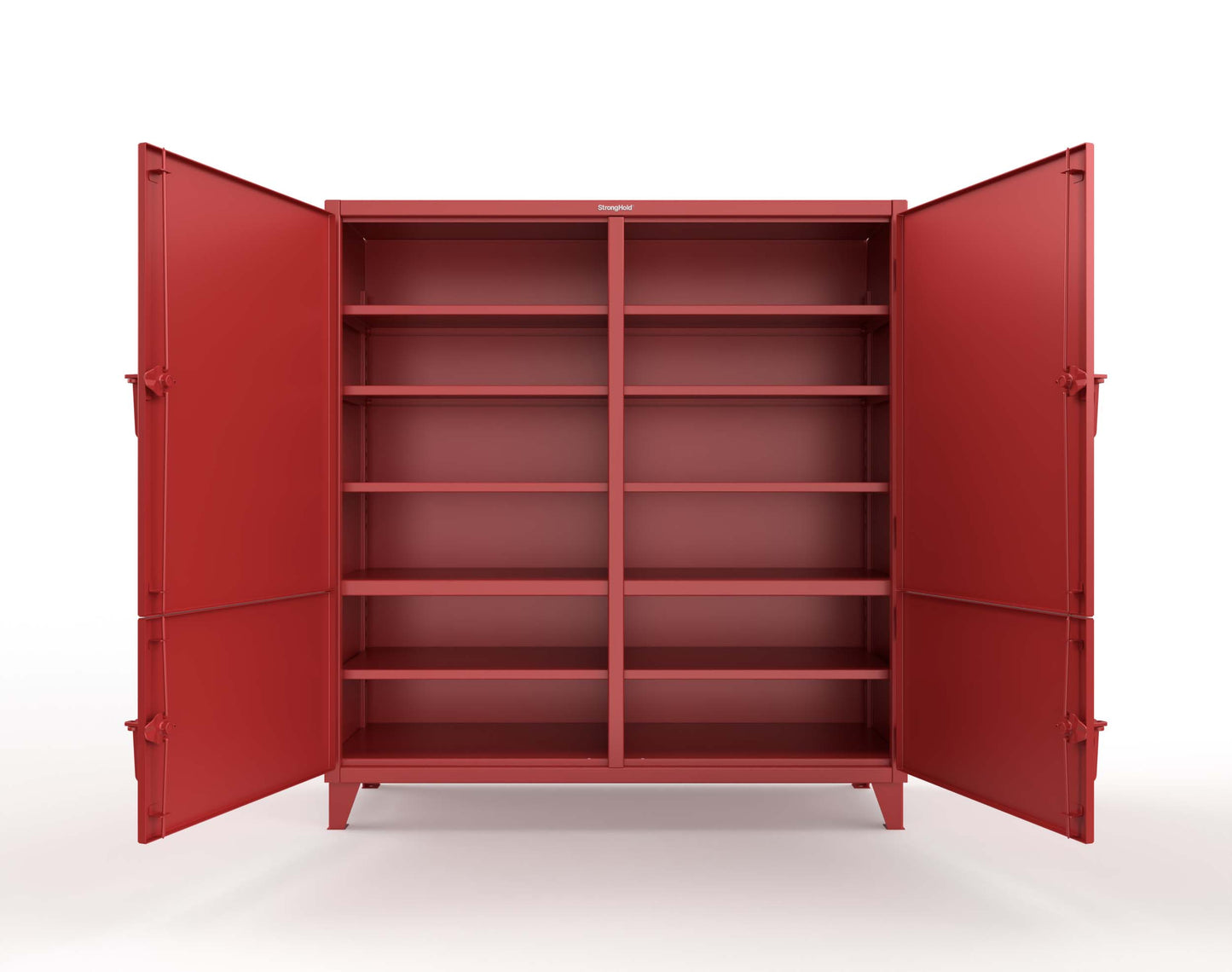 Extreme Duty 12 GA Cabinet with 4 Locking Doors - 60 In. W x 24 In. D x 78 In. H - 56-4D-248-3001