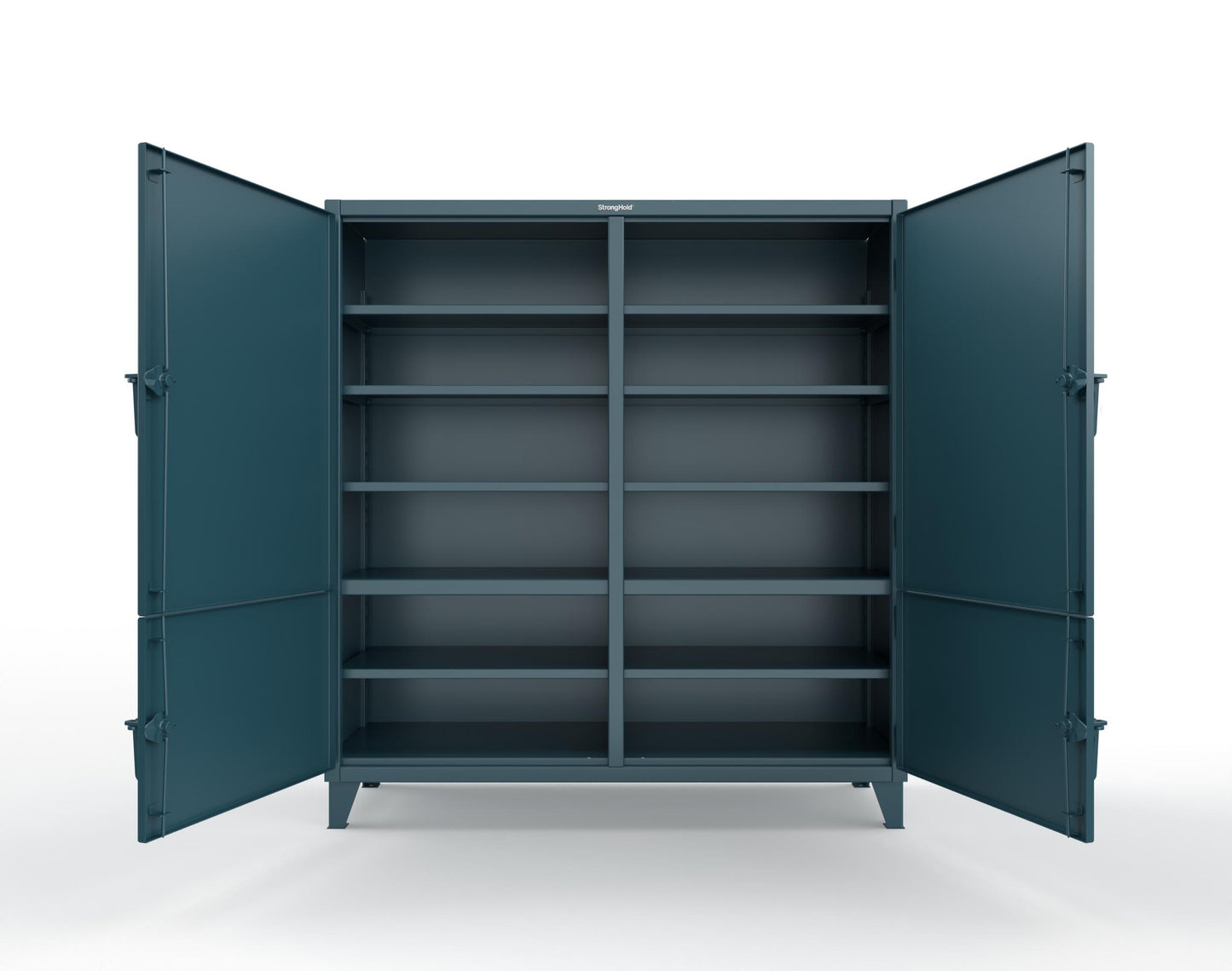 Extreme Duty 12 GA Cabinet with 4 Locking Doors - 60 In. W x 24 In. D x 78 In. H - 56-4D-248-5001