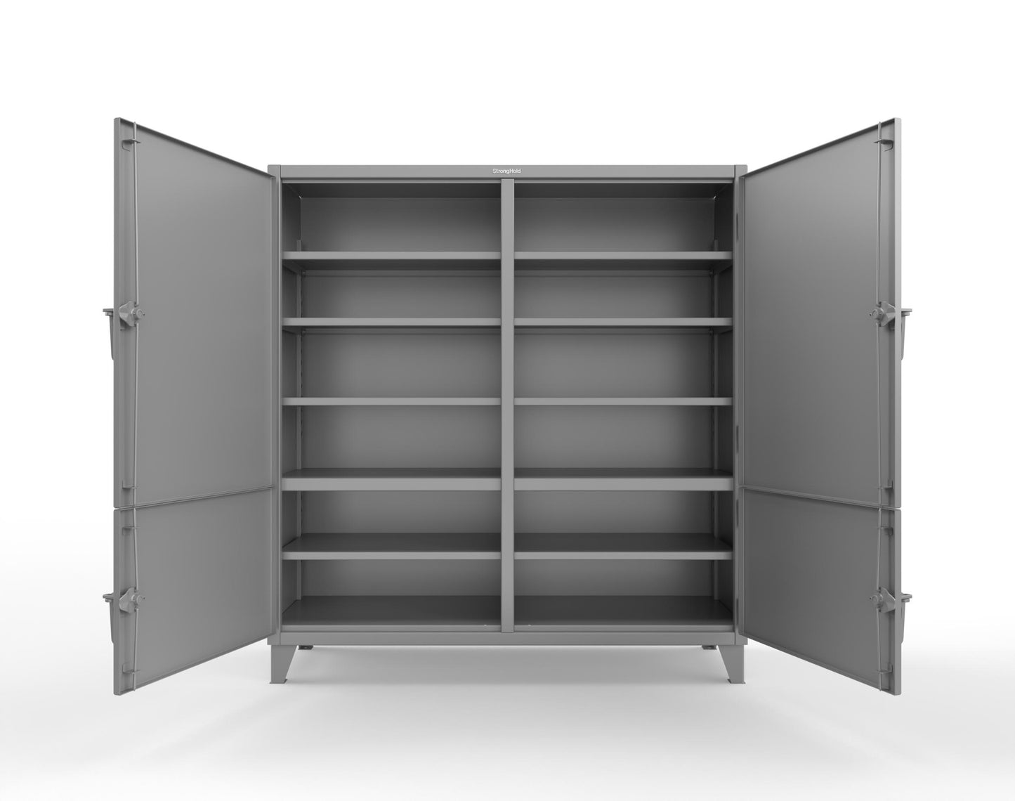 Extreme Duty 12 GA Cabinet with 4 Locking Doors - 60 In. W x 24 In. D x 78 In. H - 56-4D-248-7037
