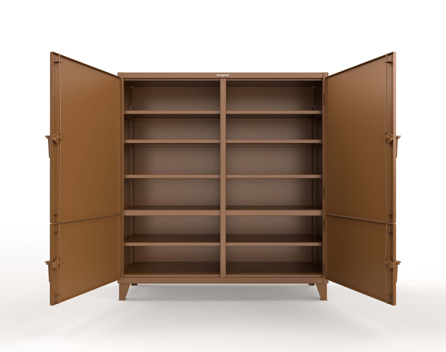 Extreme Duty 12 GA Cabinet with 4 Locking Doors - 60 In. W x 24 In. D x 78 In. H - 56-4D-248-8008