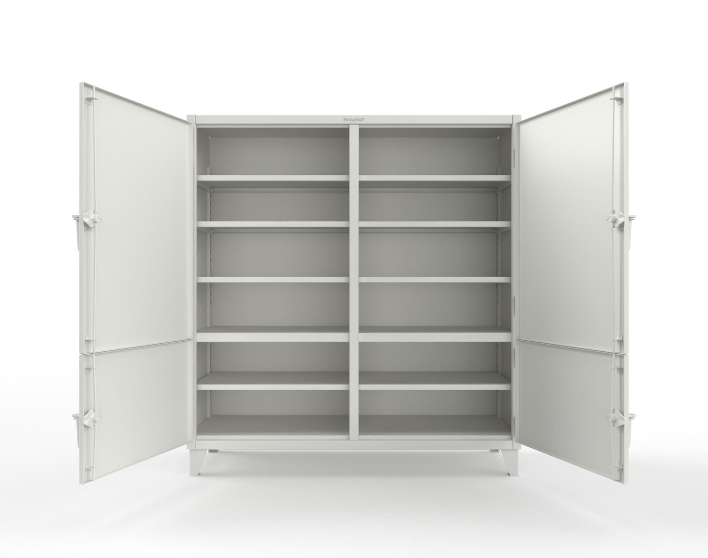Extreme Duty 12 GA Cabinet with 4 Locking Doors - 60 In. W x 24 In. D x 78 In. H - 56-4D-248-9003
