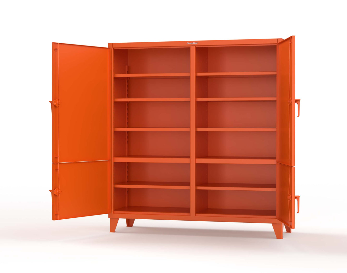 Extreme Duty 12 GA Cabinet with 4 Locking Doors - 60 In. W x 24 In. D x 78 In. H - 56-4D-248-2009