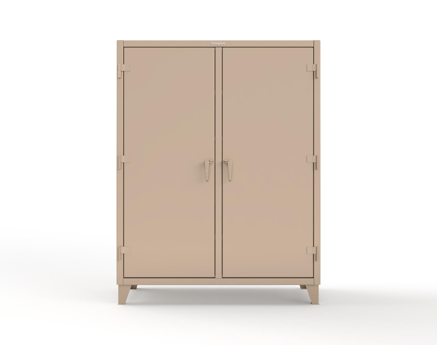 Extreme Duty 12 GA Double Shift Cabinet with 10 Drawers, 6 Shelves - 60 In. W x 24 In. D x 78 In. H - 56-DS-246-10DB-1019