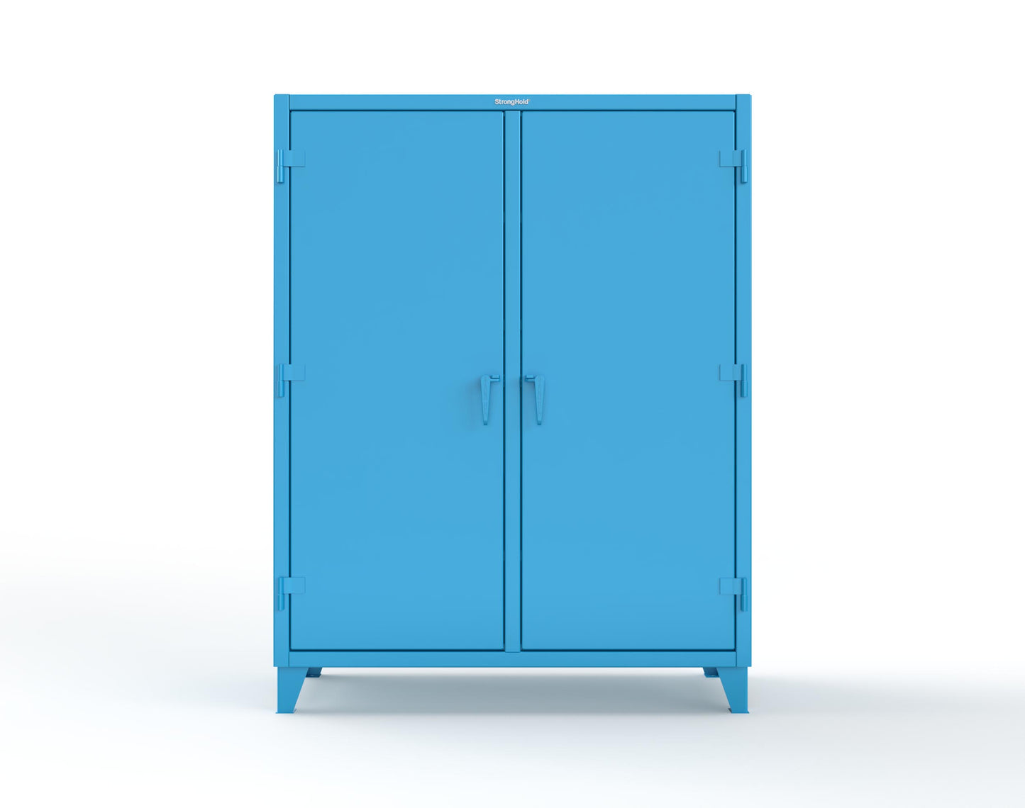 Extreme Duty 12 GA Double Shift Cabinet with 10 Drawers, 6 Shelves - 60 In. W x 24 In. D x 78 In. H - 56-DS-246-10DB-5012